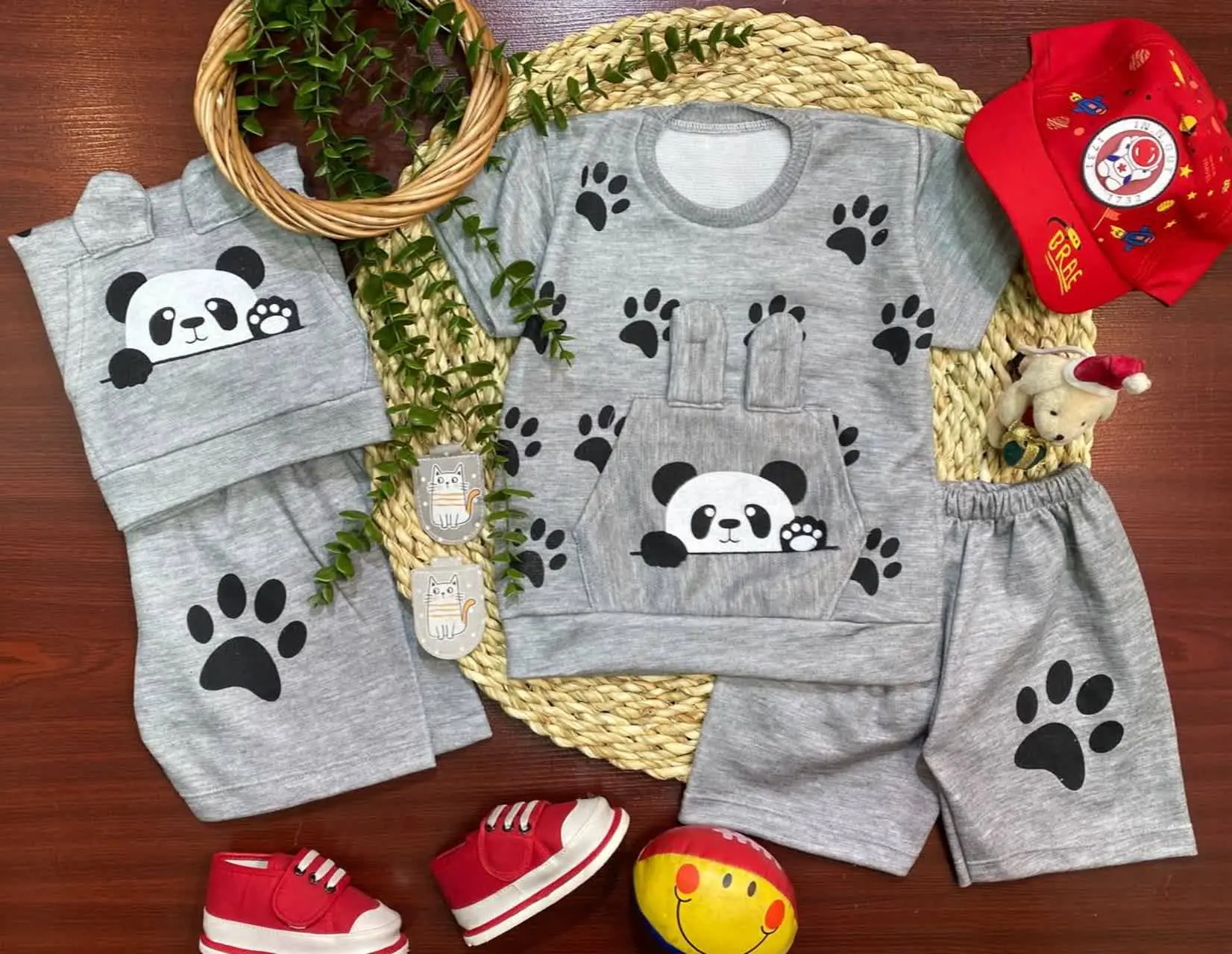 🍓تیشرت شلوارک⚽️🏀🏈 جیب کانگرویی