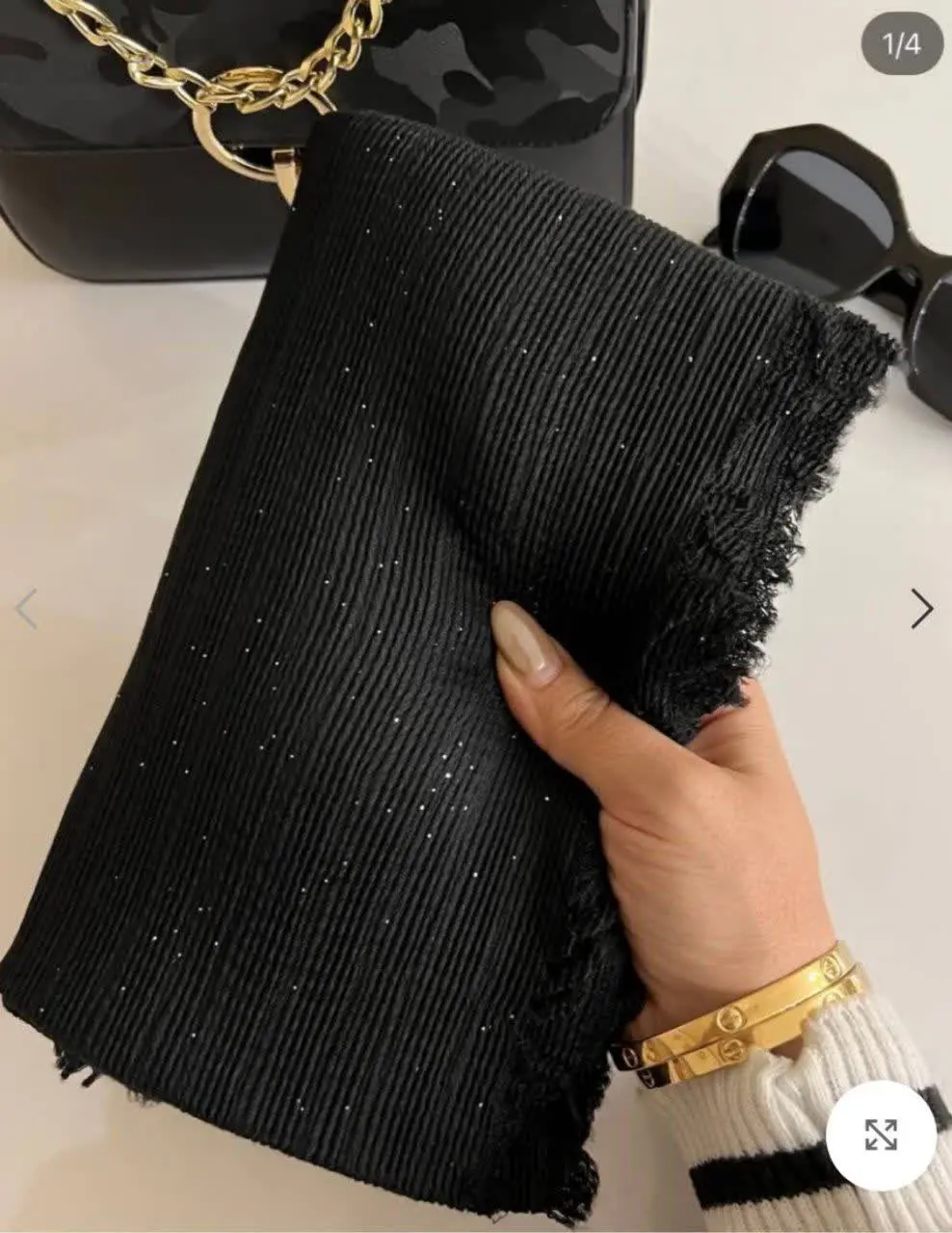 شال پلیسه لبه ریش
