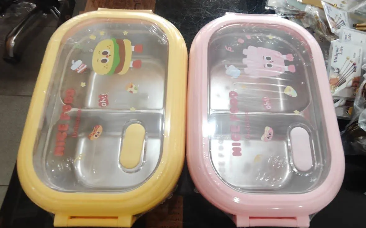 💐ظرف غذا۲خانه داخل استیل