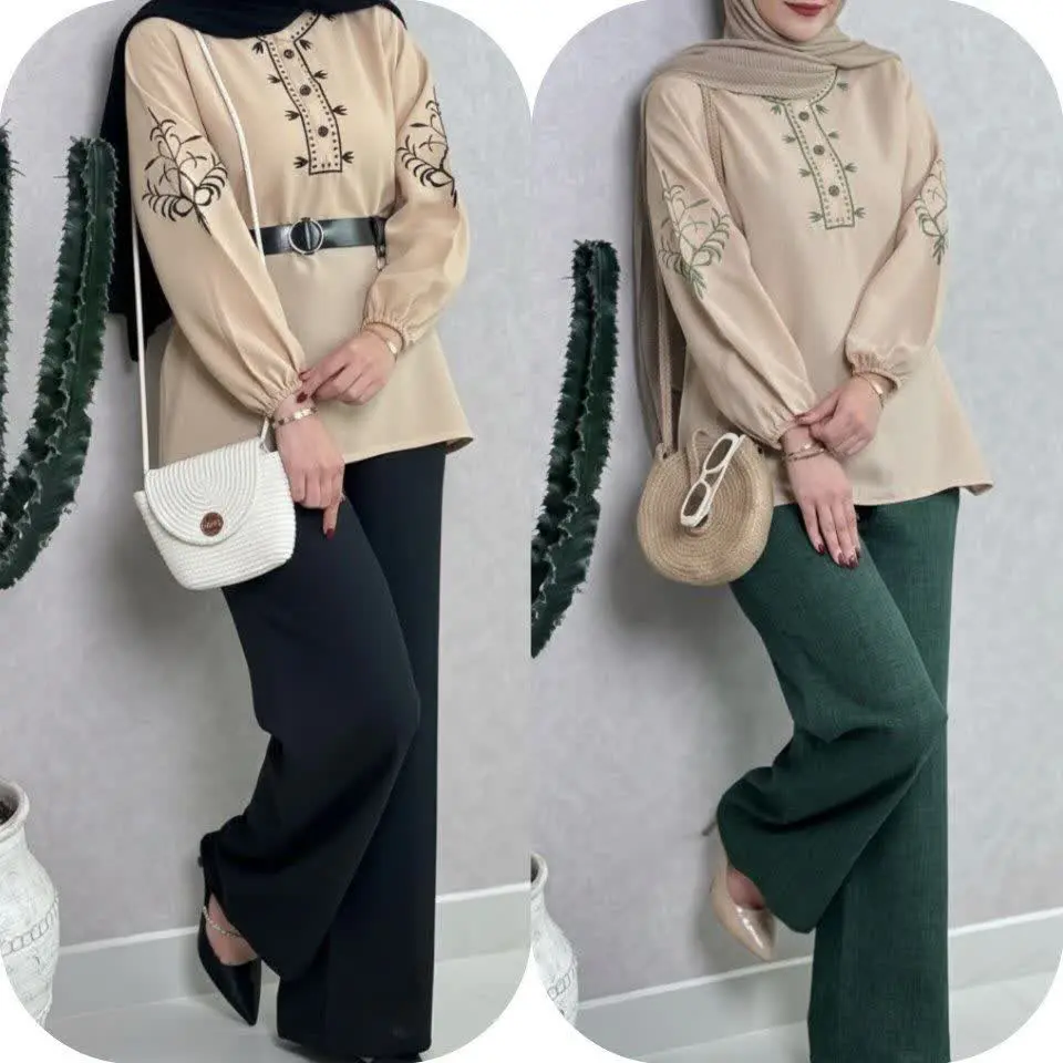 ست تونیک شلوار گندم