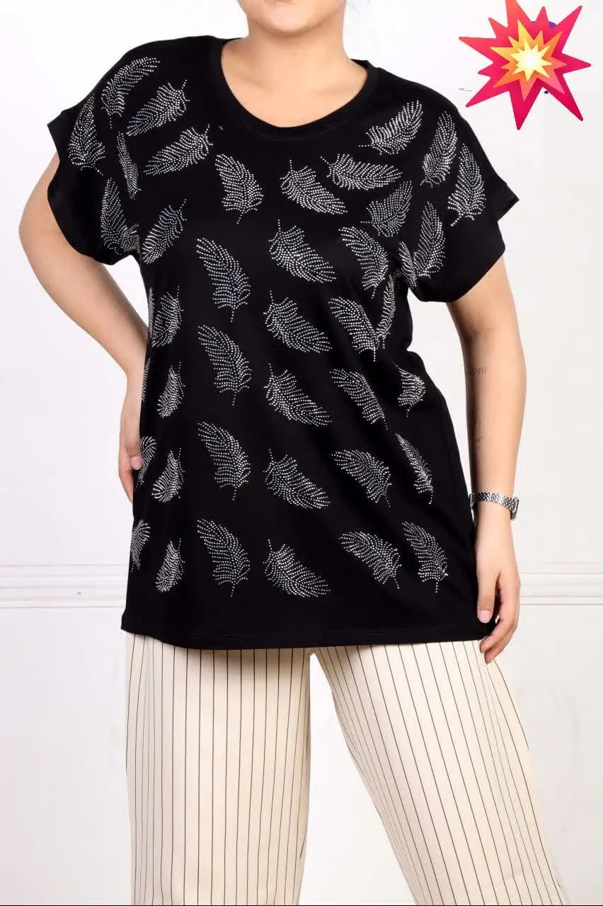 💫تیشرت نگین کاری شده💫
