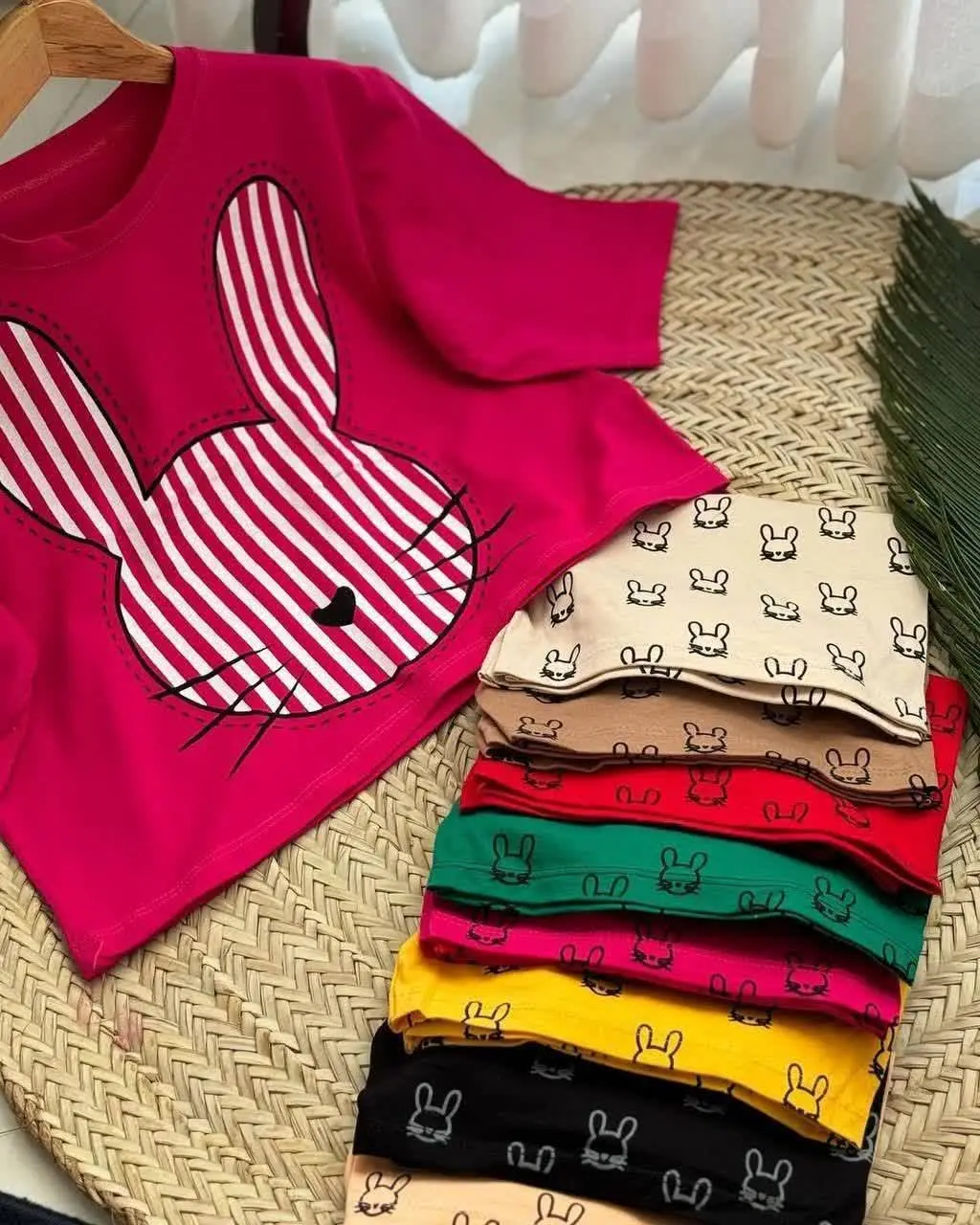 کراپ شرتک خرگوش پنبه لاکرا درجه یک 
