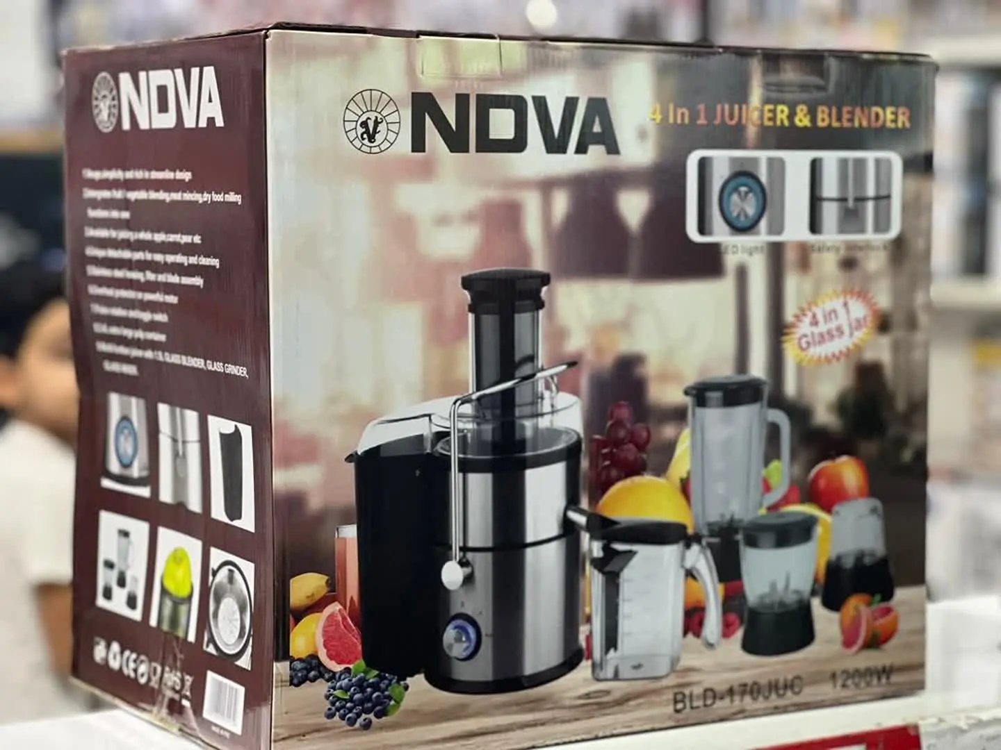 آبمیوه گیری چهار کاره حرفه‌ای ندوا رسید 
