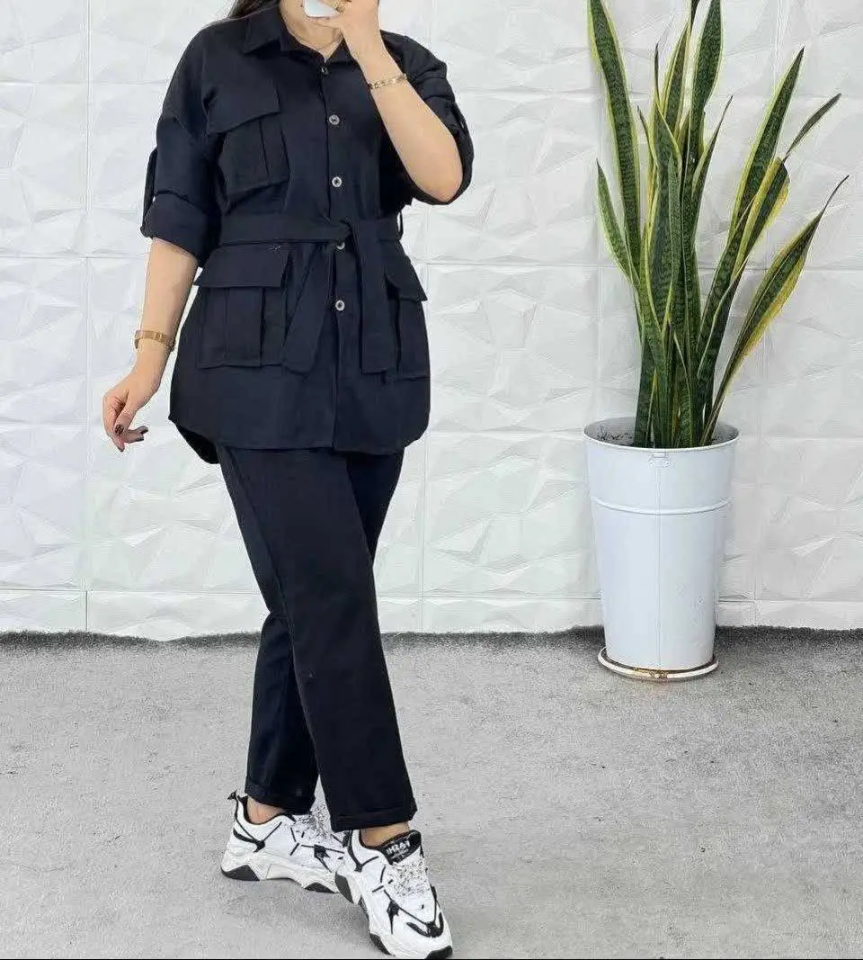 👚نام: ست مانتوشلوارچهارجیبe
