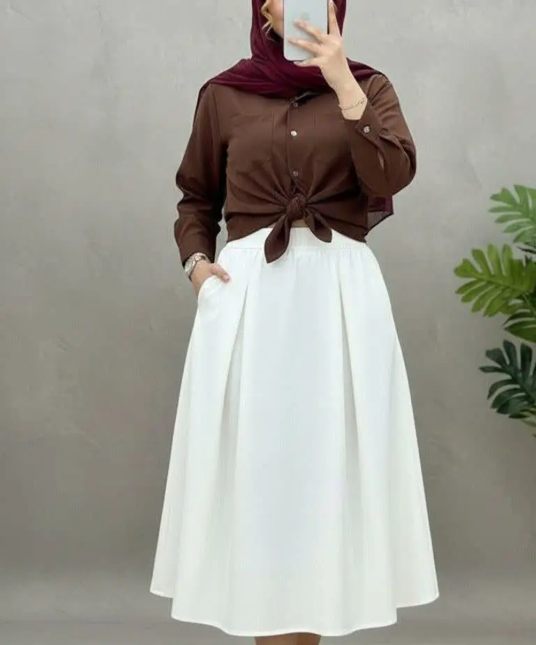 🌷نام: ست شومیز دامن سما