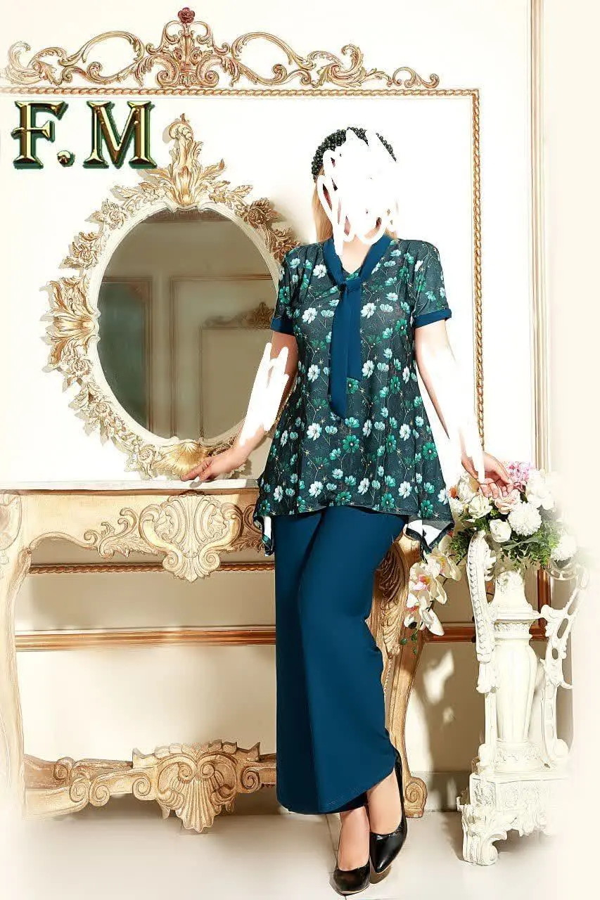 👚 تیشرت شلوار گلدار🌸