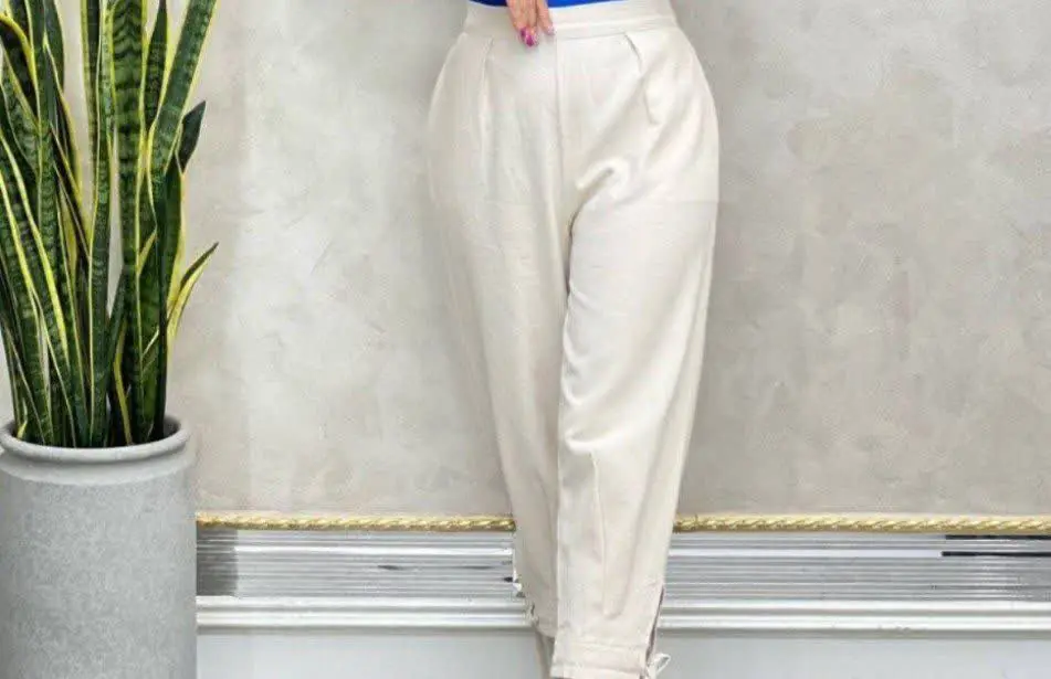 👗نام: شلوار لنین دمپا گت دار💥💫
