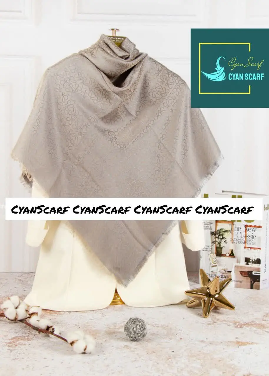 🤎 روسری نخ ابریشم ژاکارد لم...