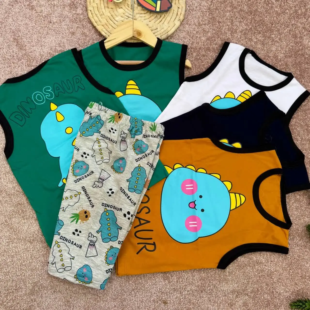 💞 ست تاپ و شلوارک دینو پسرانه 💞
