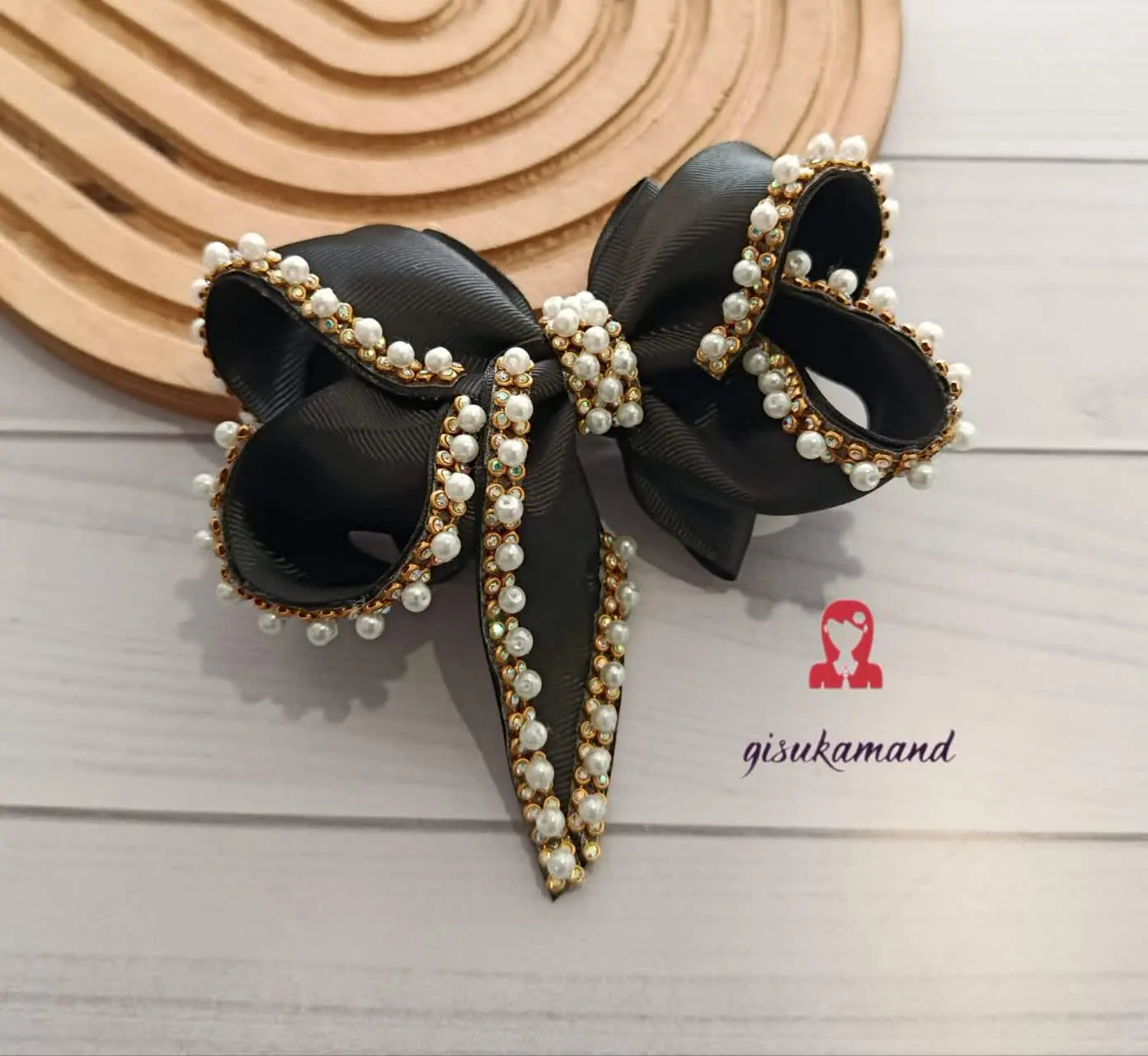 گلسر مجلسی مشکی جذاب دور نگ...