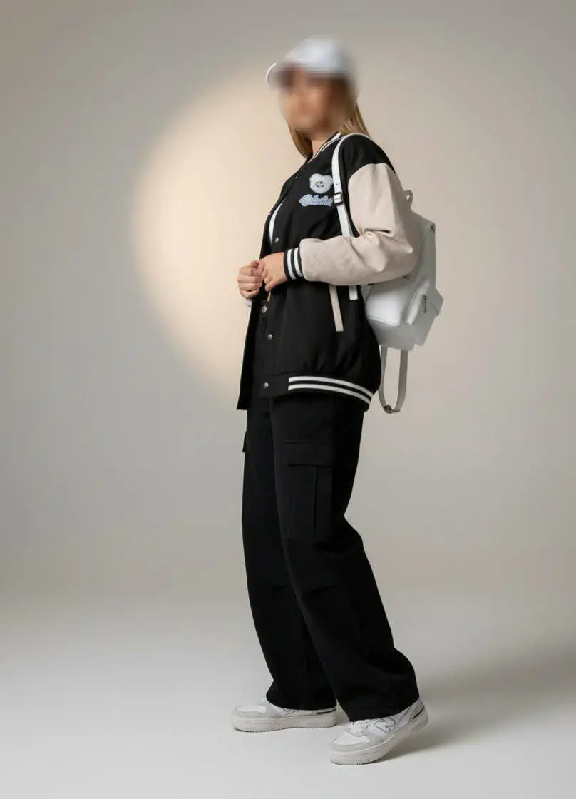 سویشرت بیسبالی، داخل خز، وا...