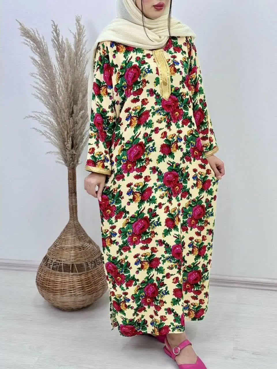 پیراهن ساحلی گلدار