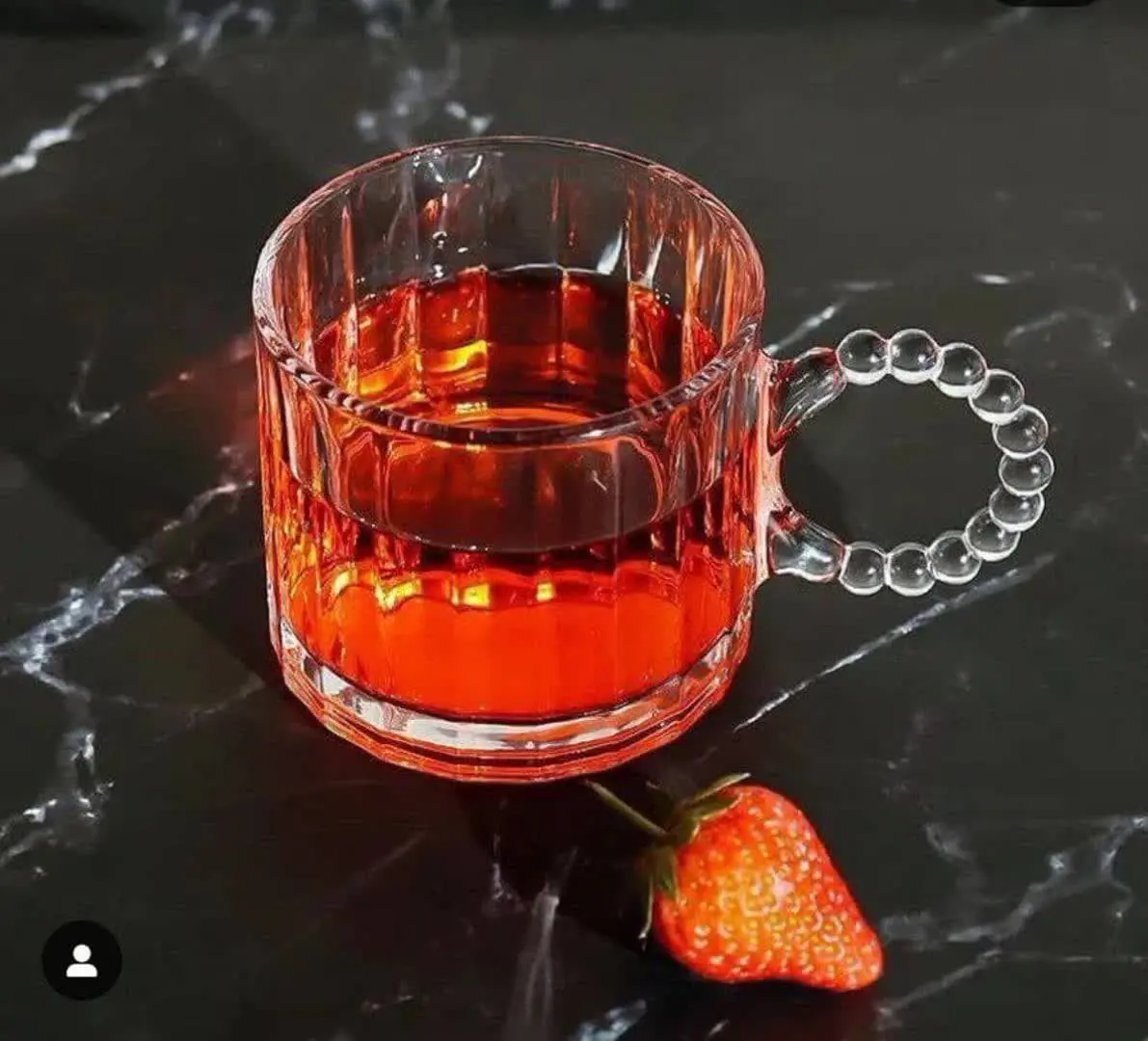 لیوان بلوری دسته حلقه‌ای جذاب و شیک شارژشد 😍😍😍😍
