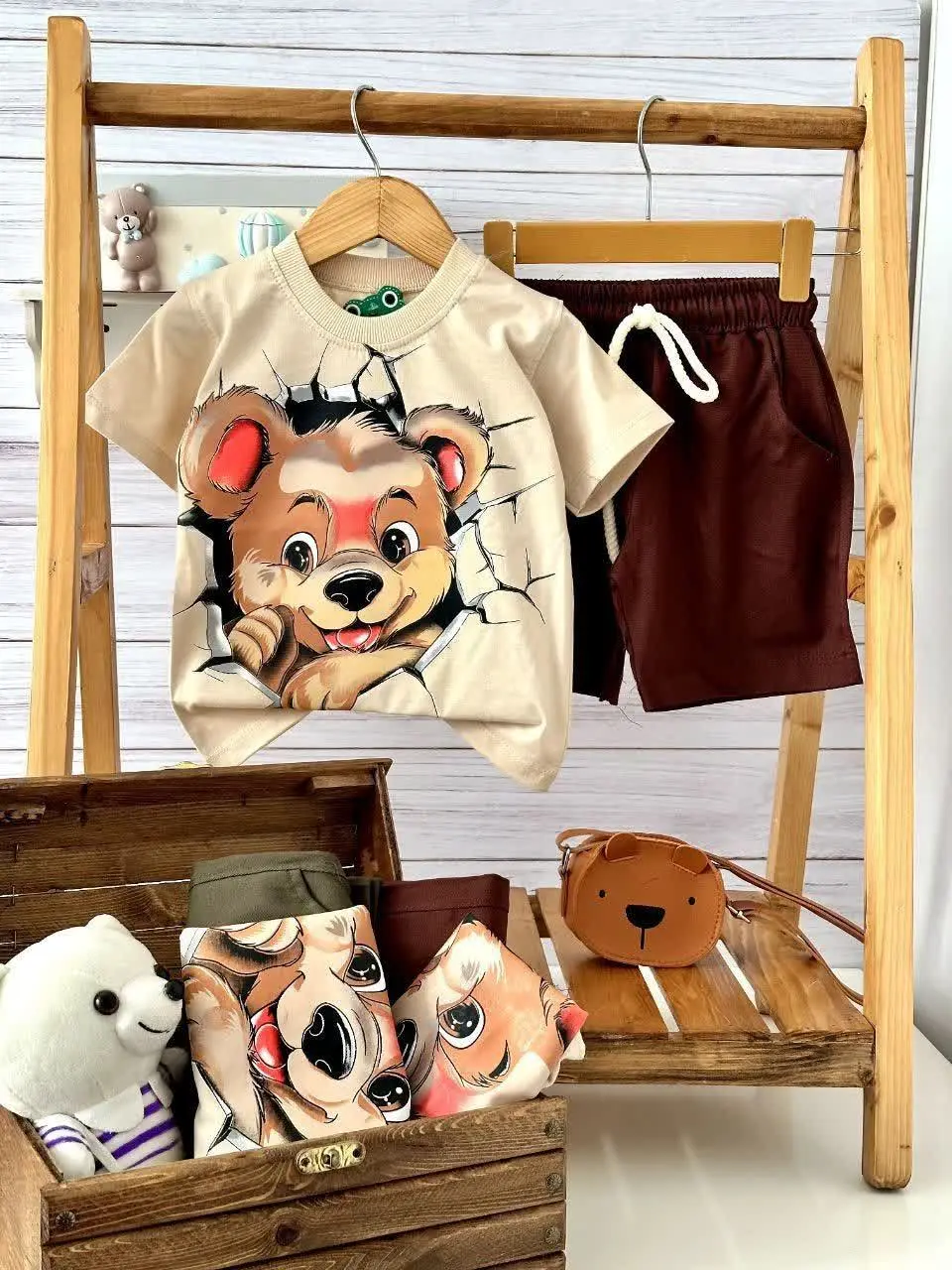 🐻نام: تیشرت شلوارک تدی بامزه🐻
