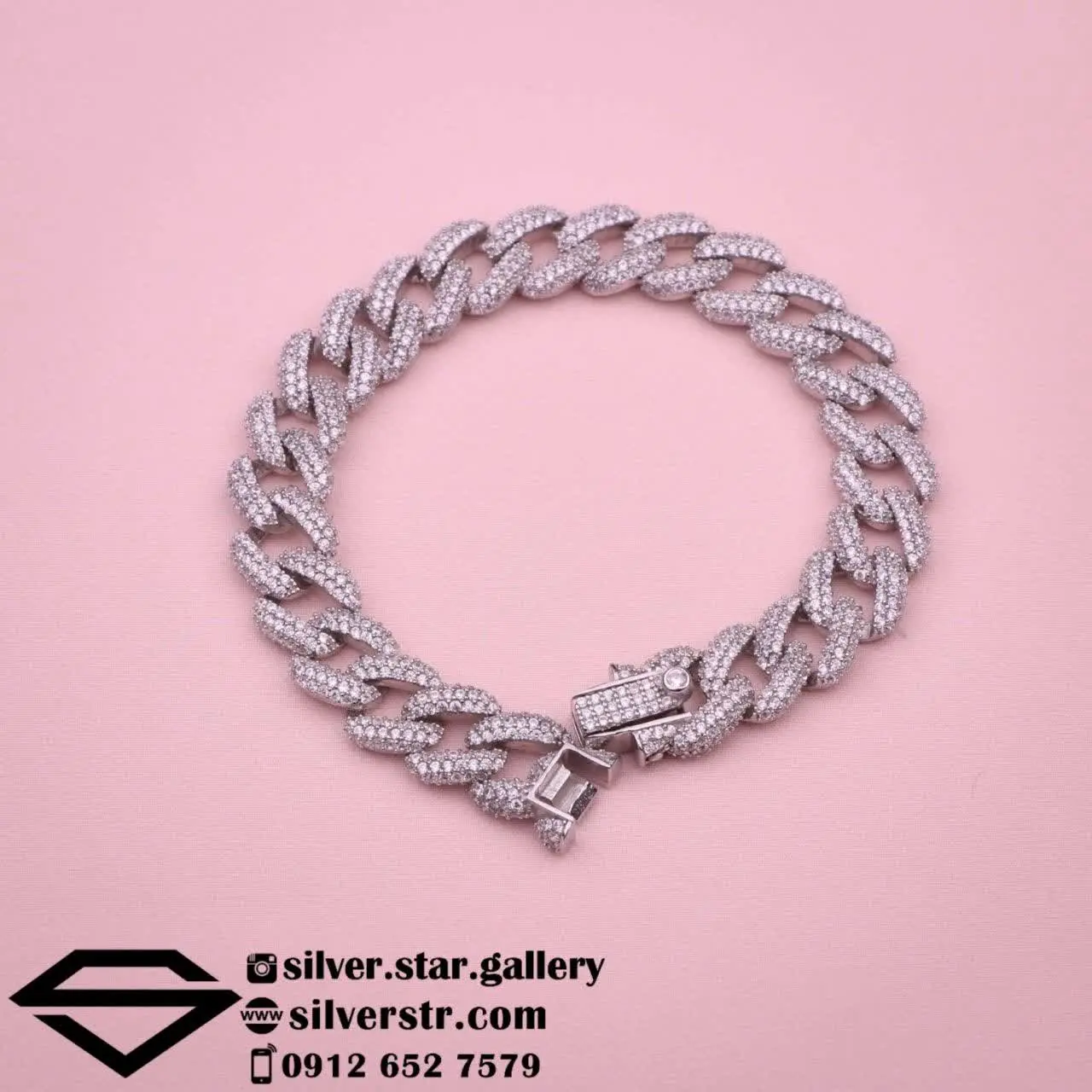 💎 دستبند زنانه طرح جواهری ک...