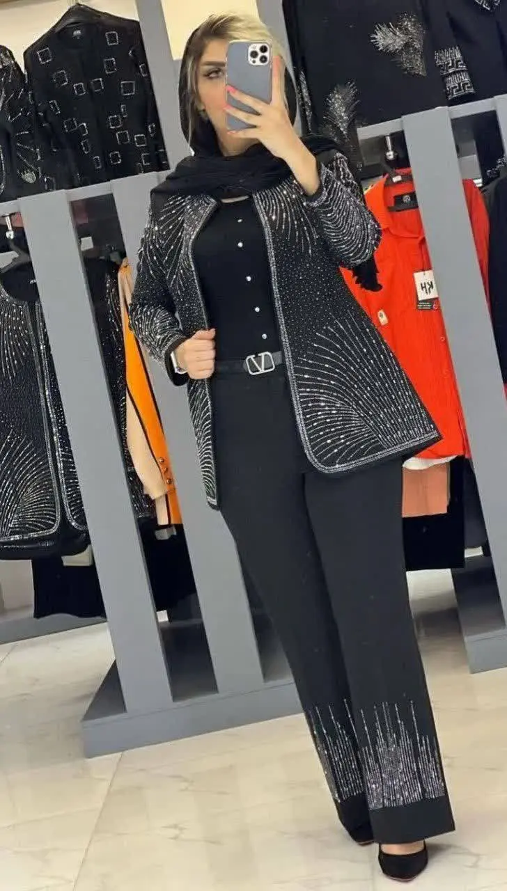 ✅کت شلوار نگینی
