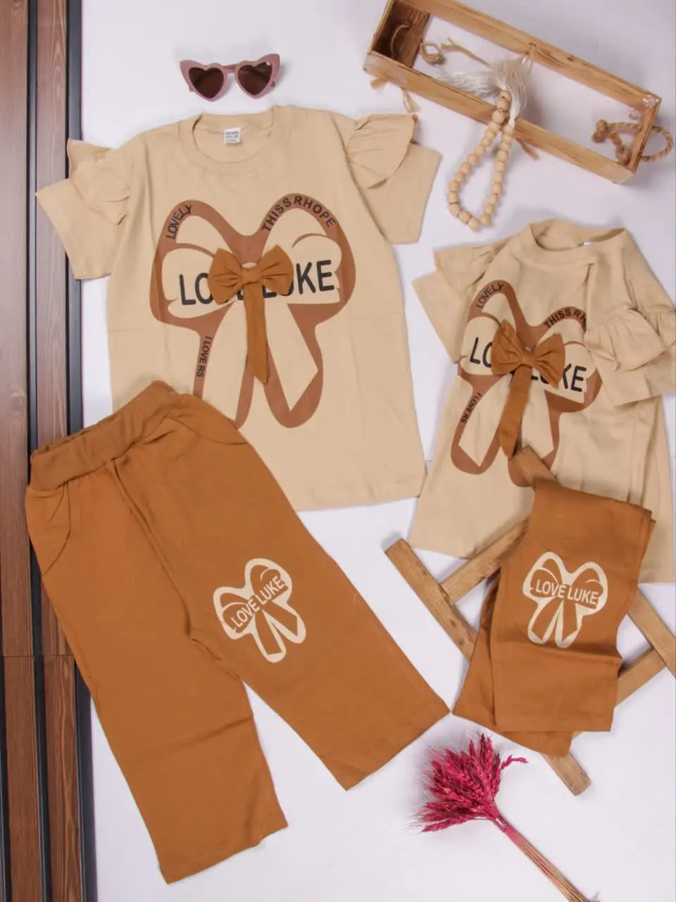 💢تیشرت شلوارک پاپیون💢
