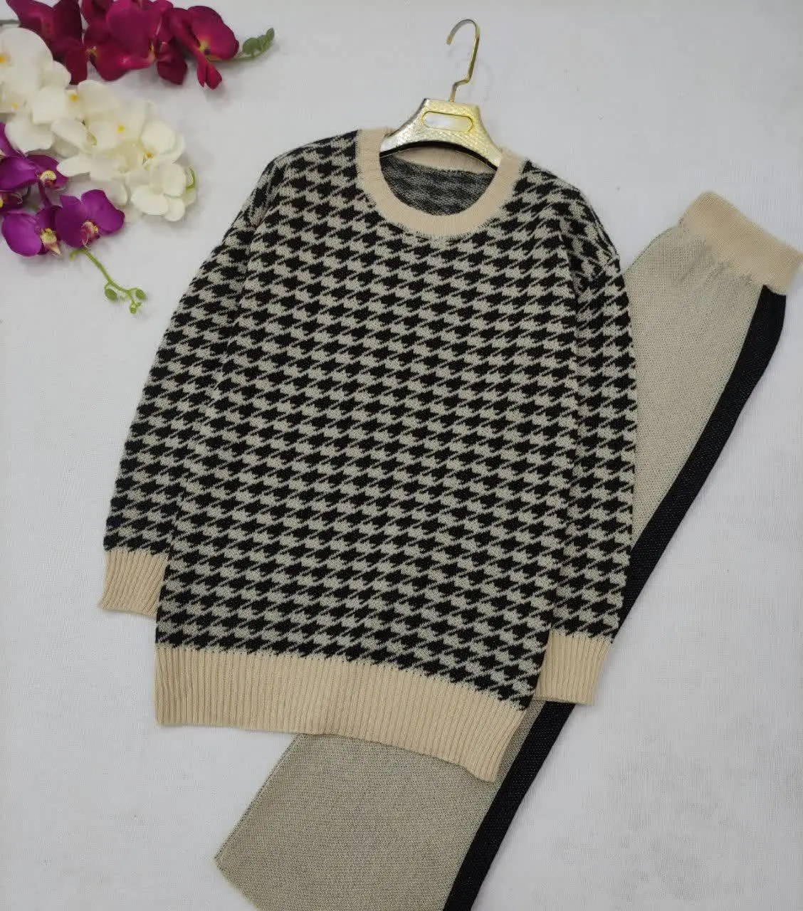 🍂نام: ست پیراهن و شلوار بافت نینا 
