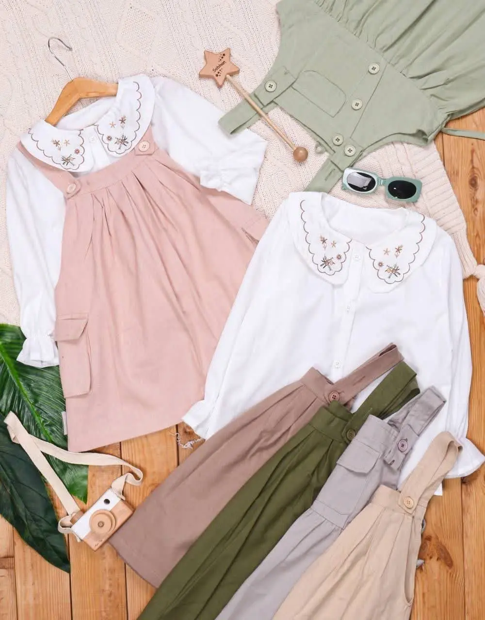 🎄شومیز سارافون یقه گلدوزی د...