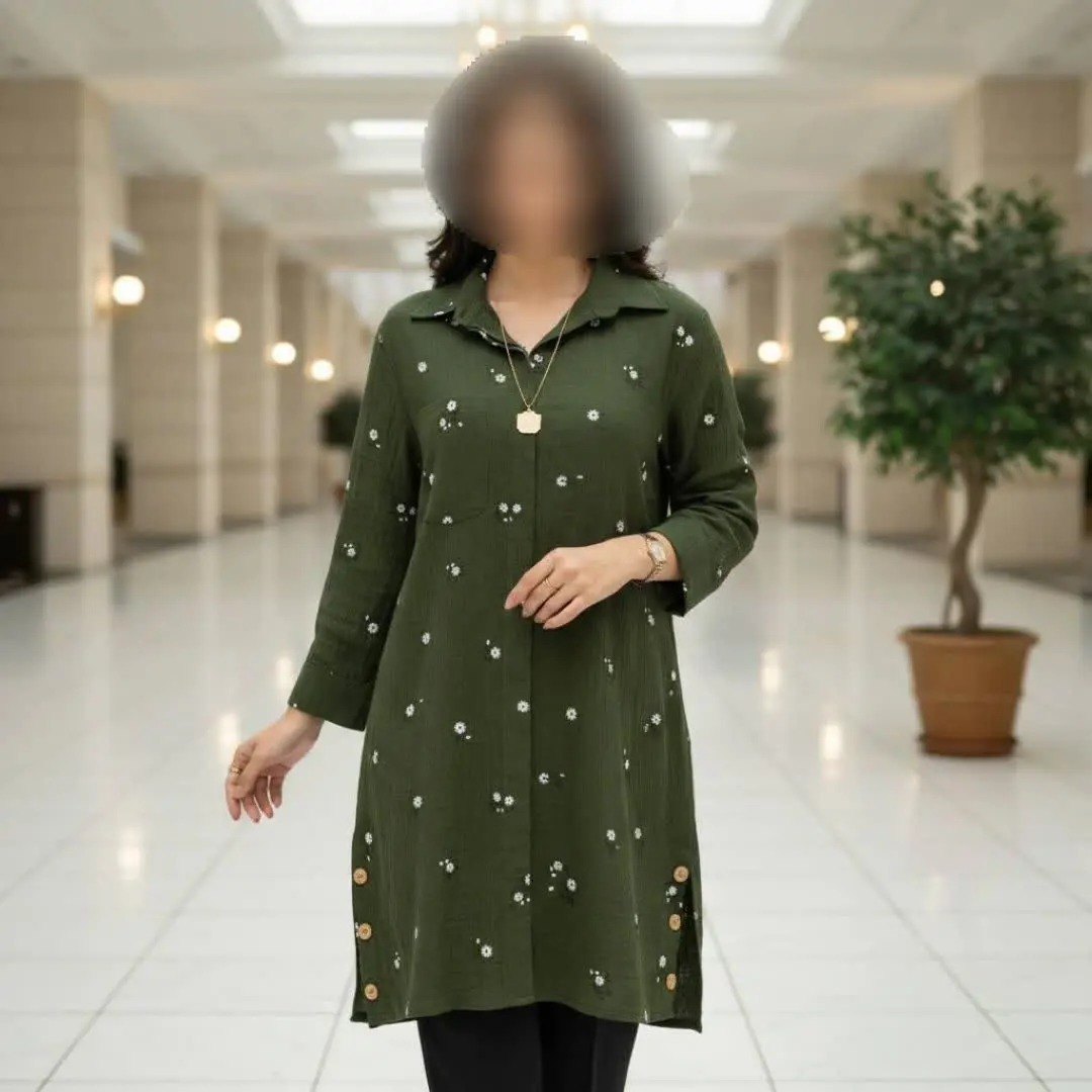 مانتو گل ریز