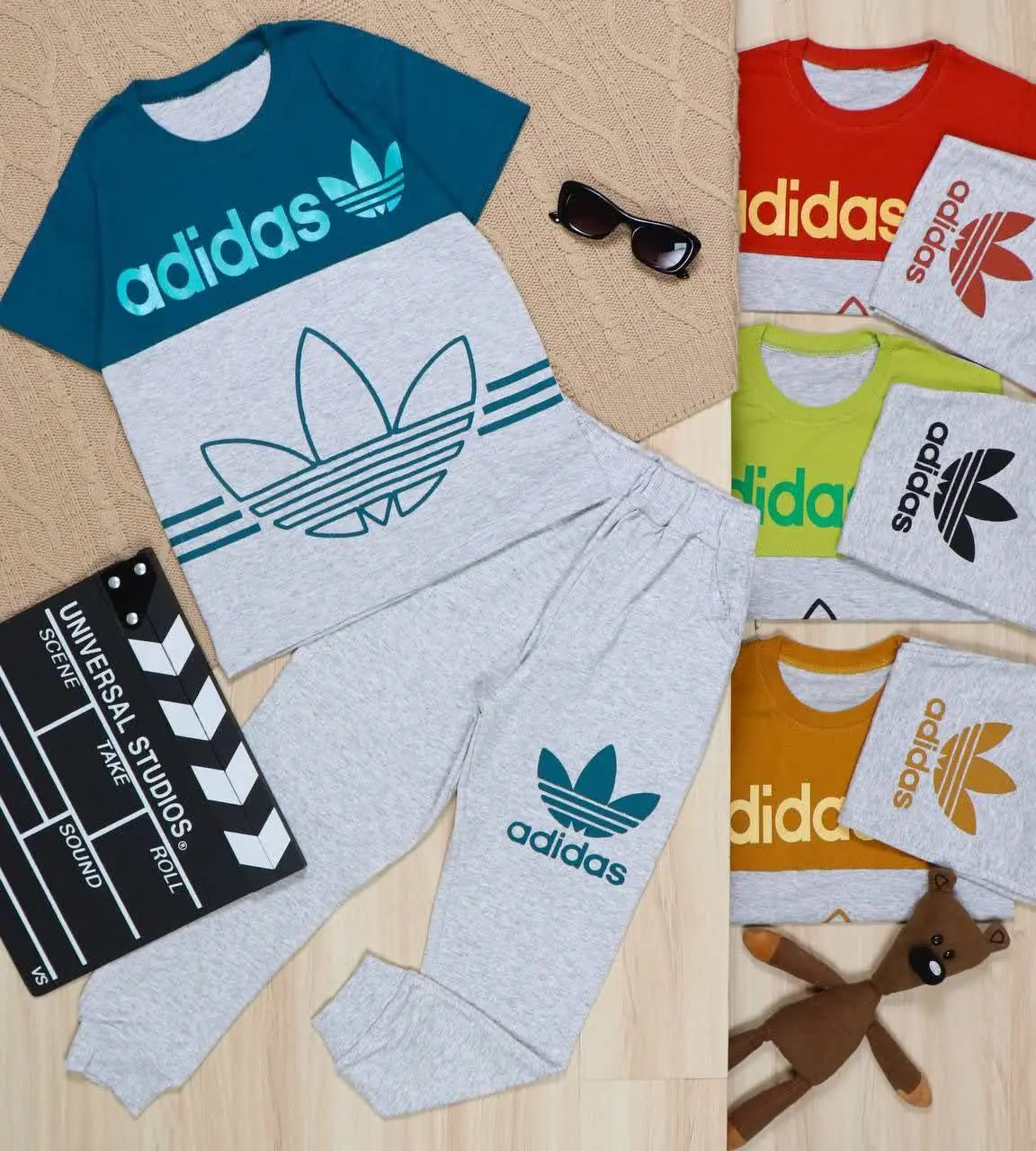 👫تیشرت و شلوار ترکیبی ملانژ ادیداس👫
