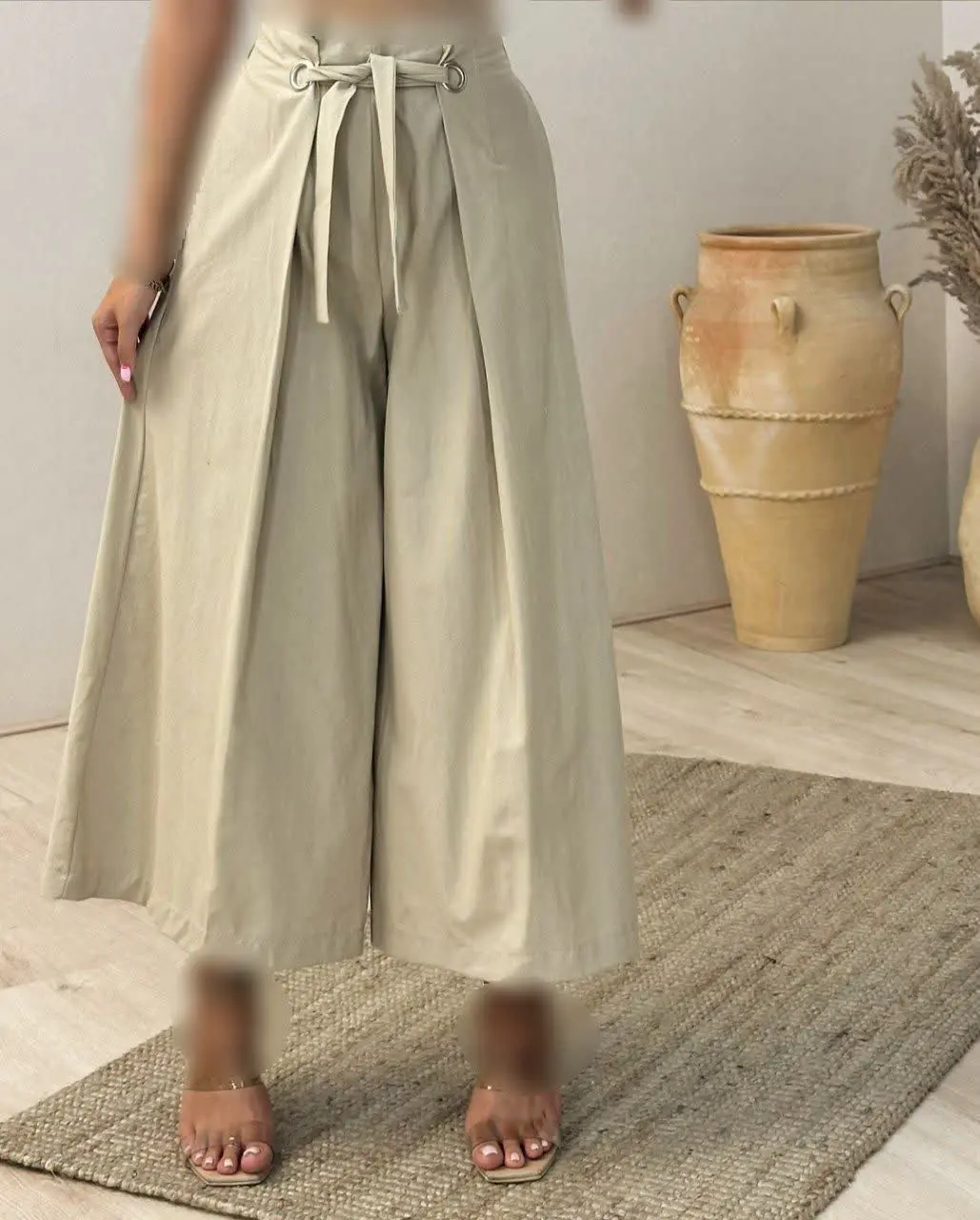 🦋نام محصول: شلوار بگ حلقه‌ای
