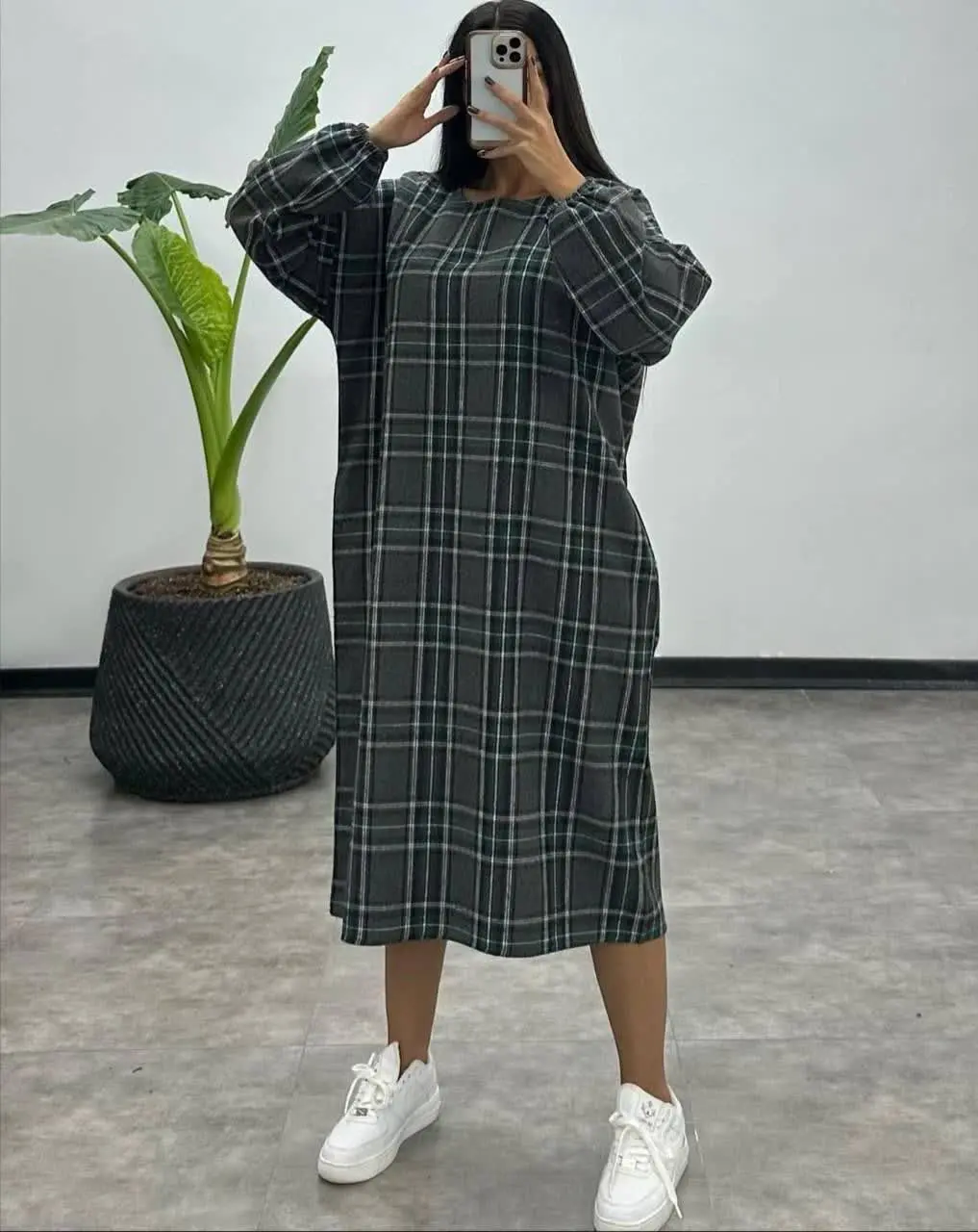 #کفتان_بلند_چهارخانه_پشمی😊 
