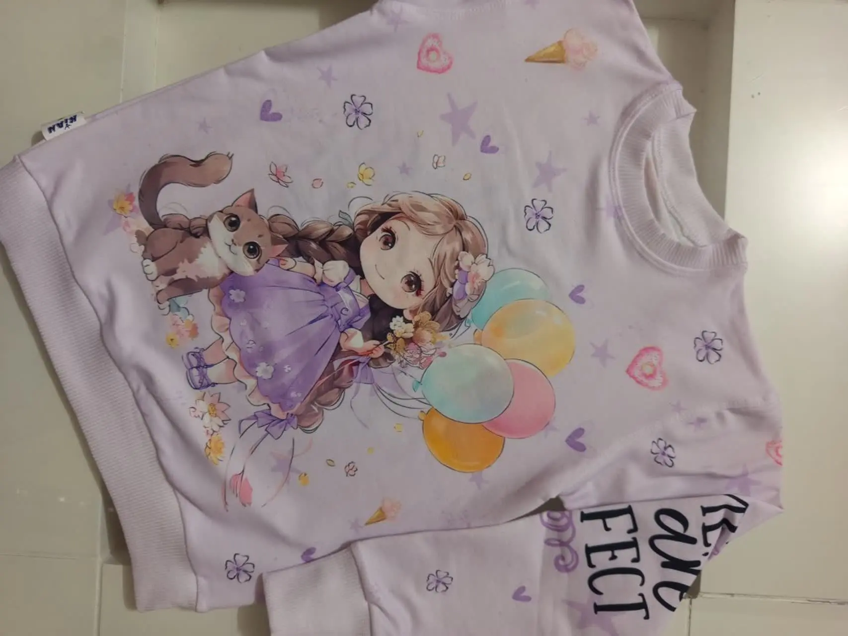 بلوز تک پشت و رو چاپ دخترانه