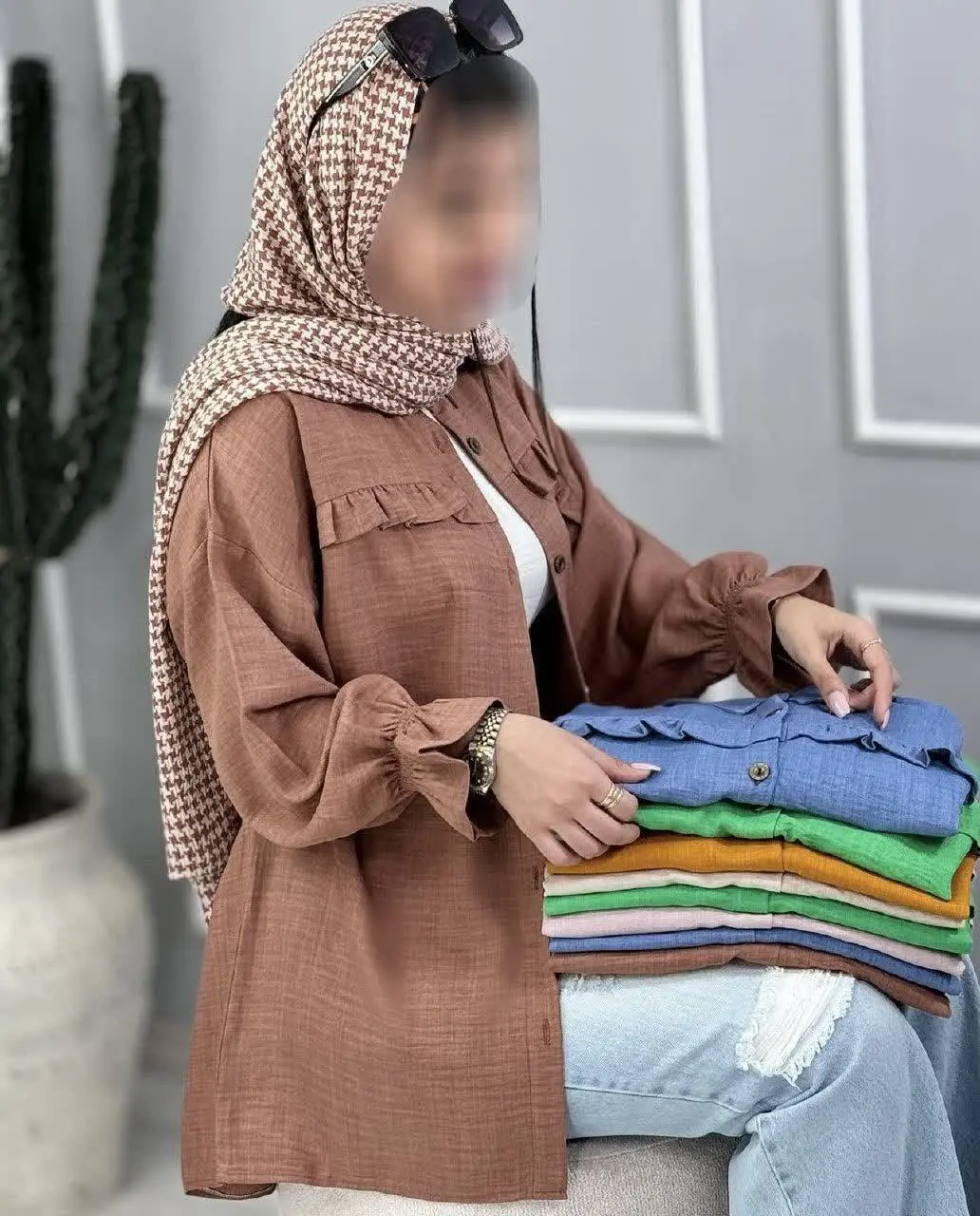 ❤️ شومیز مانتویی آلتین
