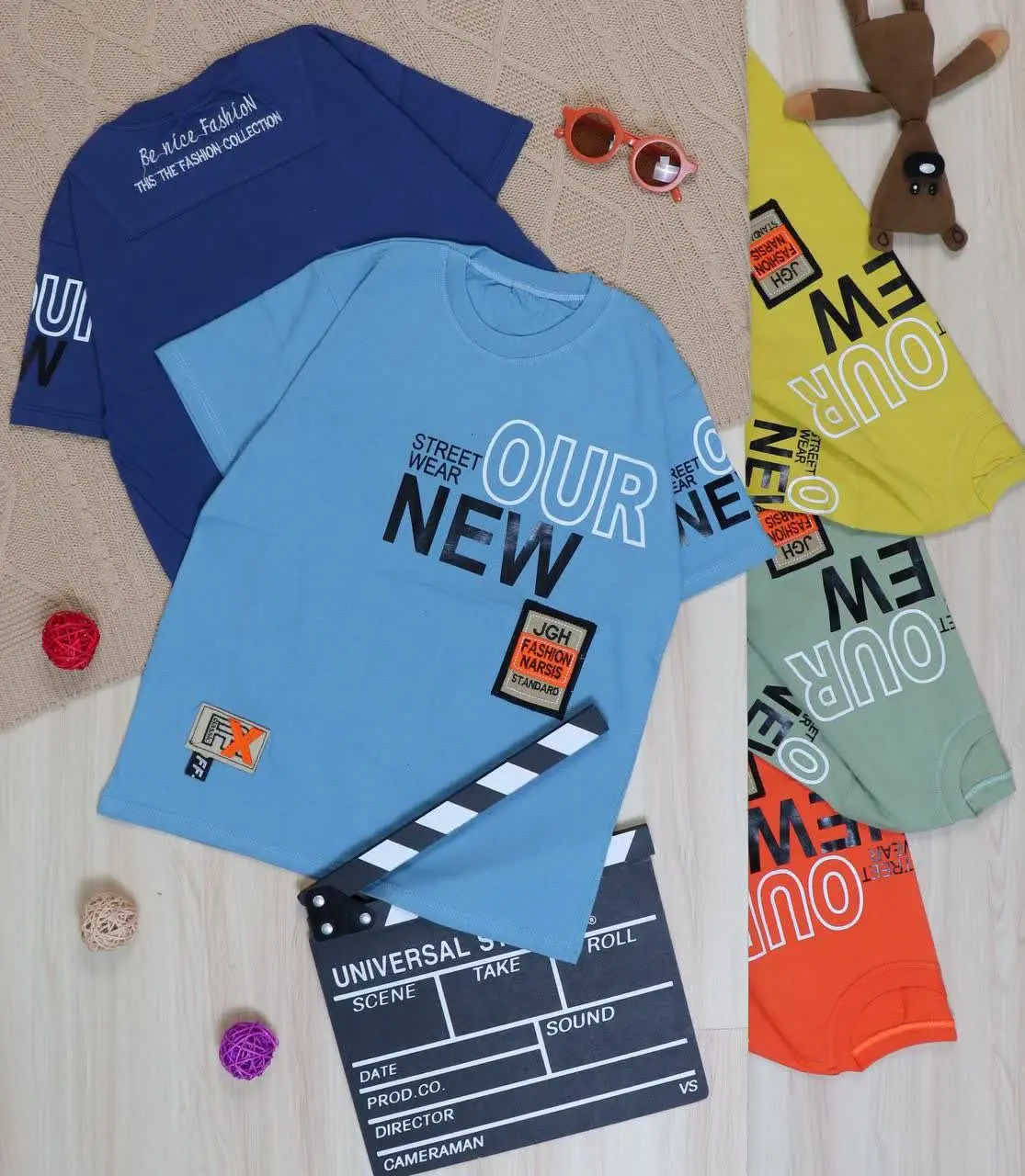 👫تیشرت پسرانه چاپ OUR NEW👫
