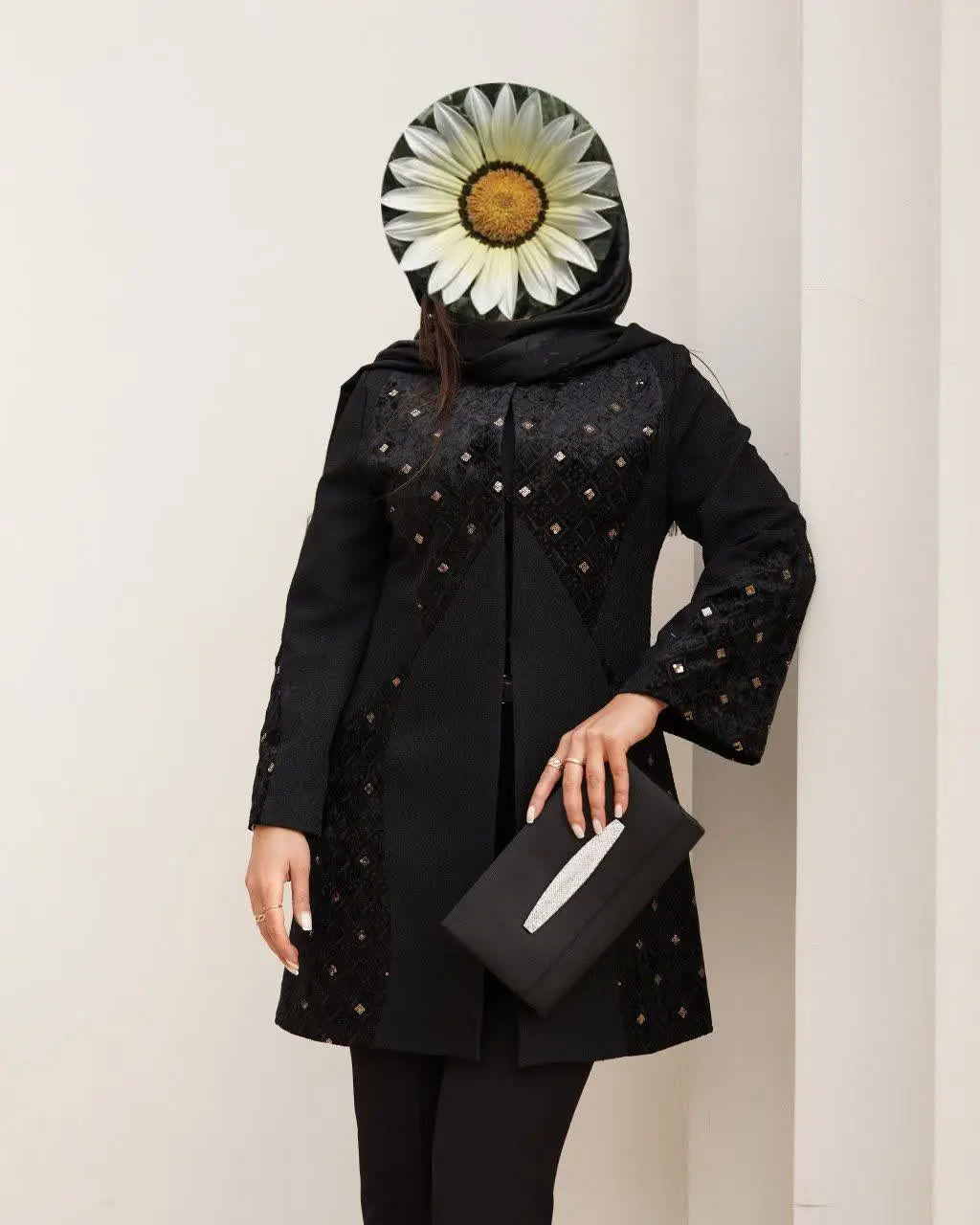 👗 مانتو یقه گرد مدل پروانه
