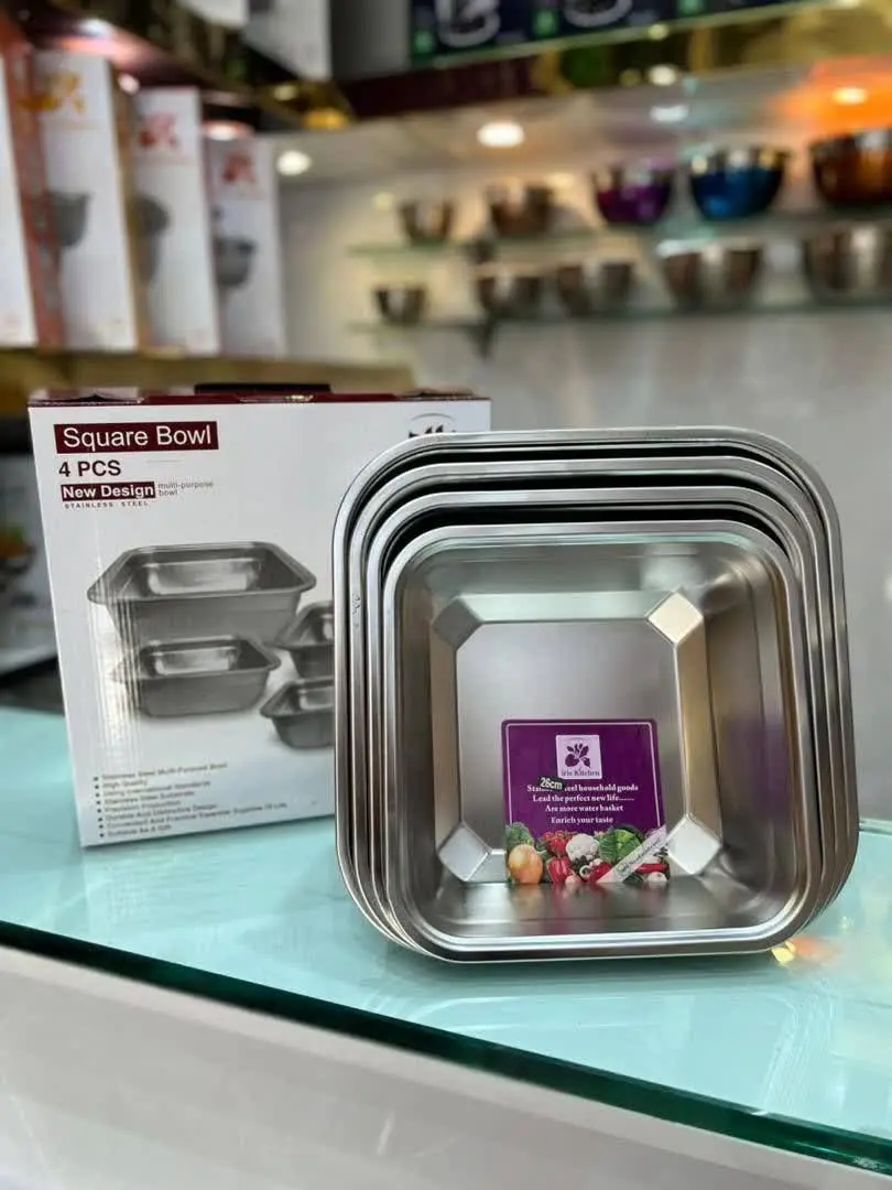 آبکش و لگن مربع 
