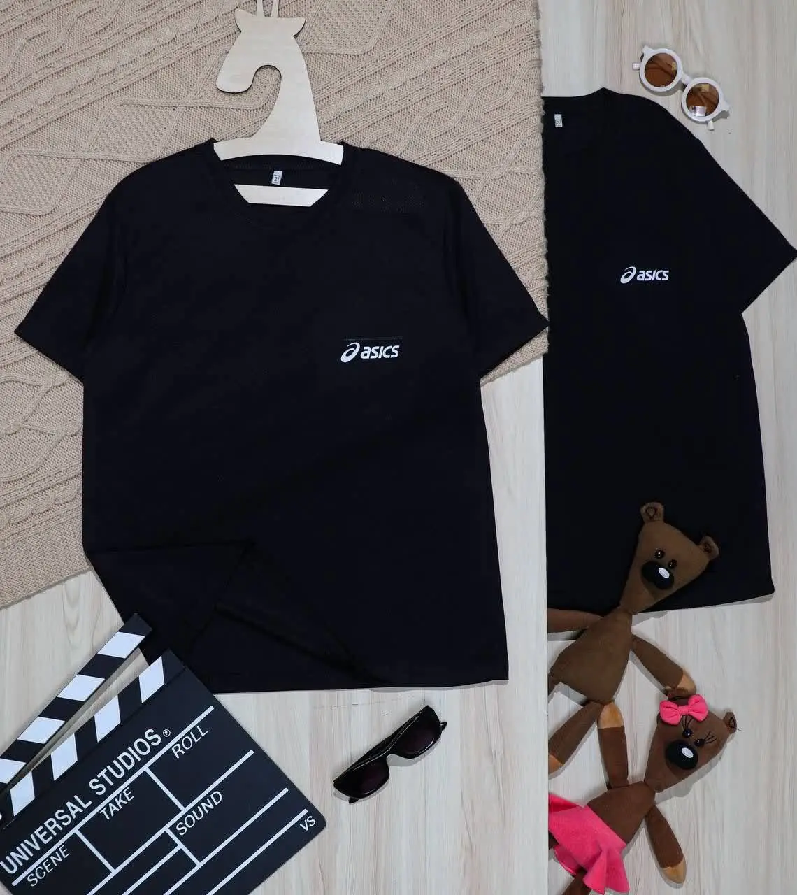 👫تیشرت مشکی تنفسی ASICS👫
