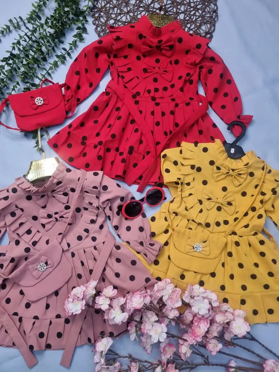 🌺 سارافون توپی کیف دار دختر...