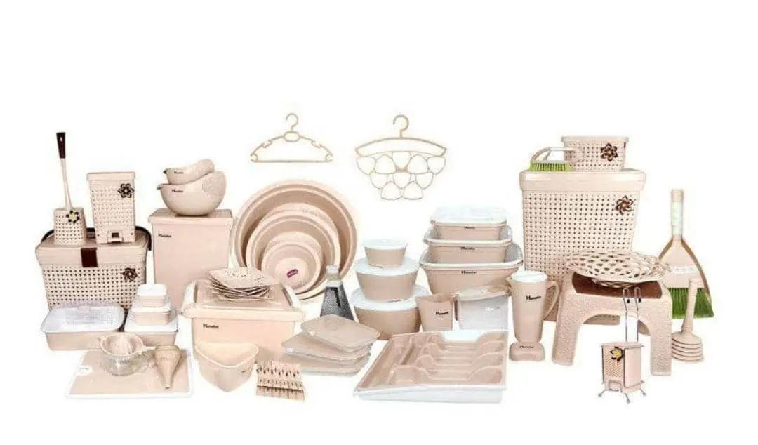 سرویس جهیزیه پلاستیک هوم کت 
