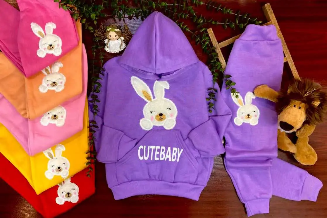 🧶 هودی شلوار کرکی بزرگ🤩تیکه دوزی
