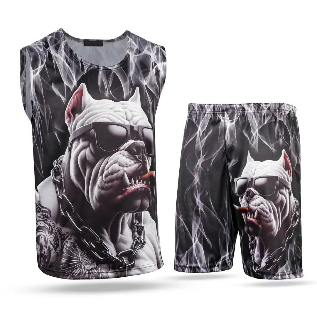 ست رکابی و شلوارک Dog مدل ۳۶۴۵ 
