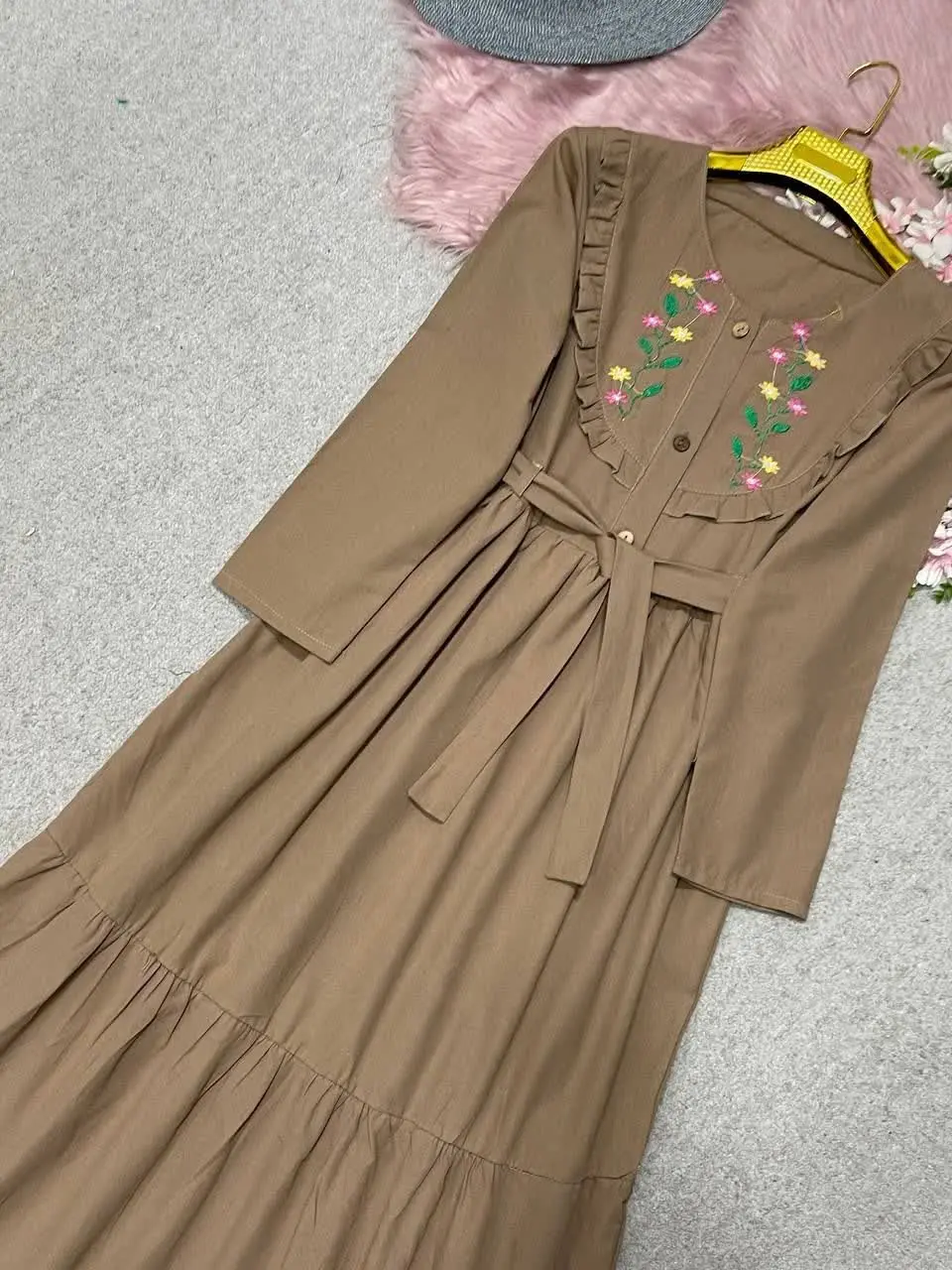 🛍نام: پیراهن گلدوزی نبات🍃
