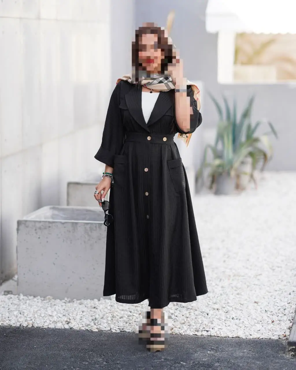 💎 مدل مانتو پیراهنی دامن کلوش
