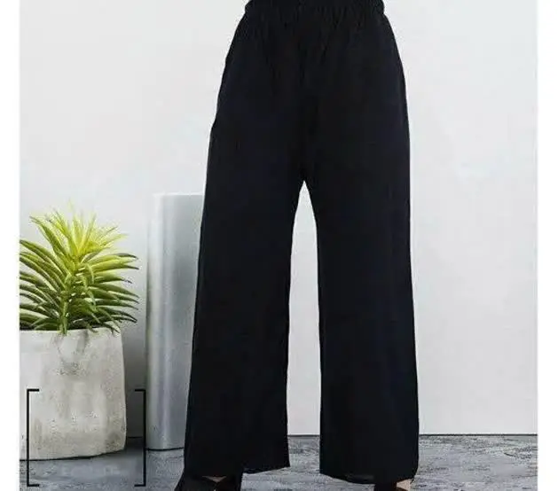 شلوار نخی قواره دار 
