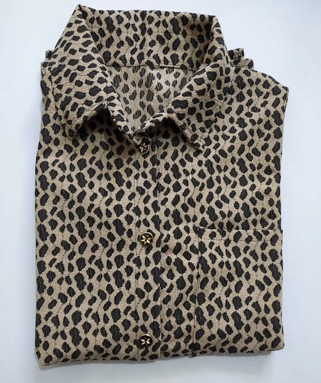 شومیز پلنگی بوکله زنانه در...