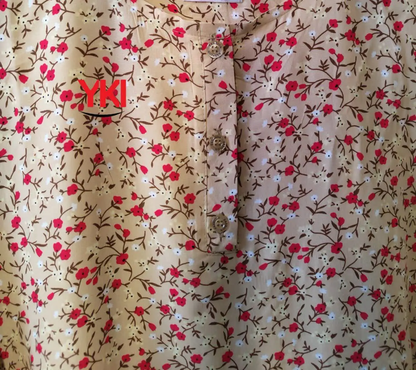 🛑پیراهن ساحلی دکمه دار
