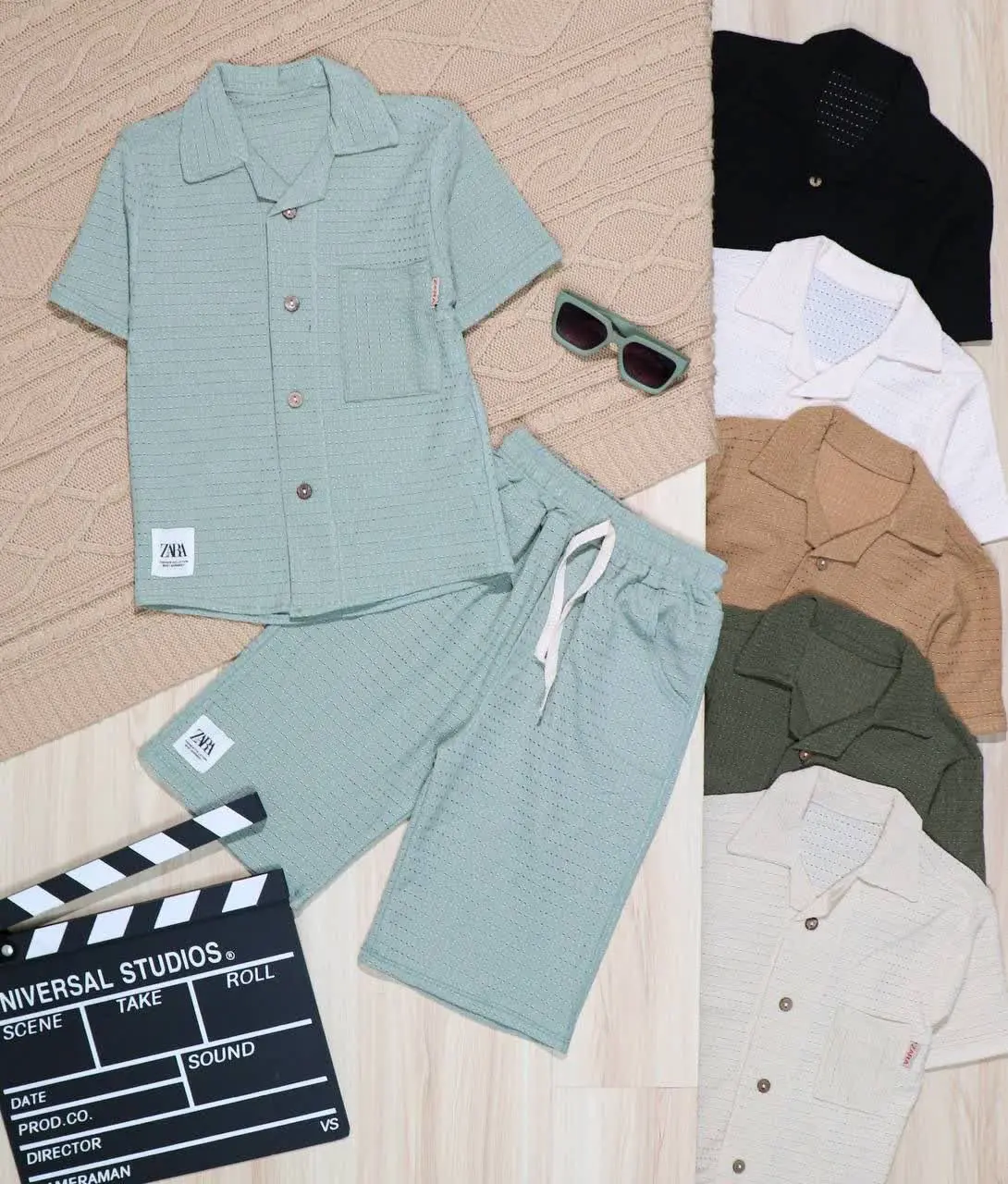 👫پیراهن و شلوارک مراکشی نقطه‌ای 👫
