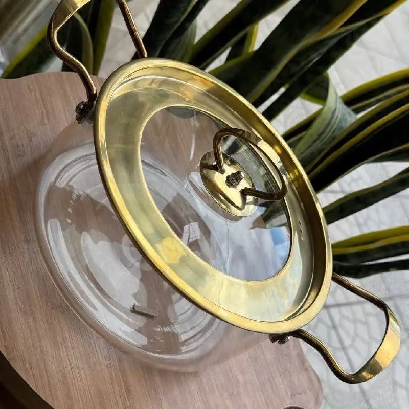 ✅پیرکس قابلمه درب طلایی در۴...