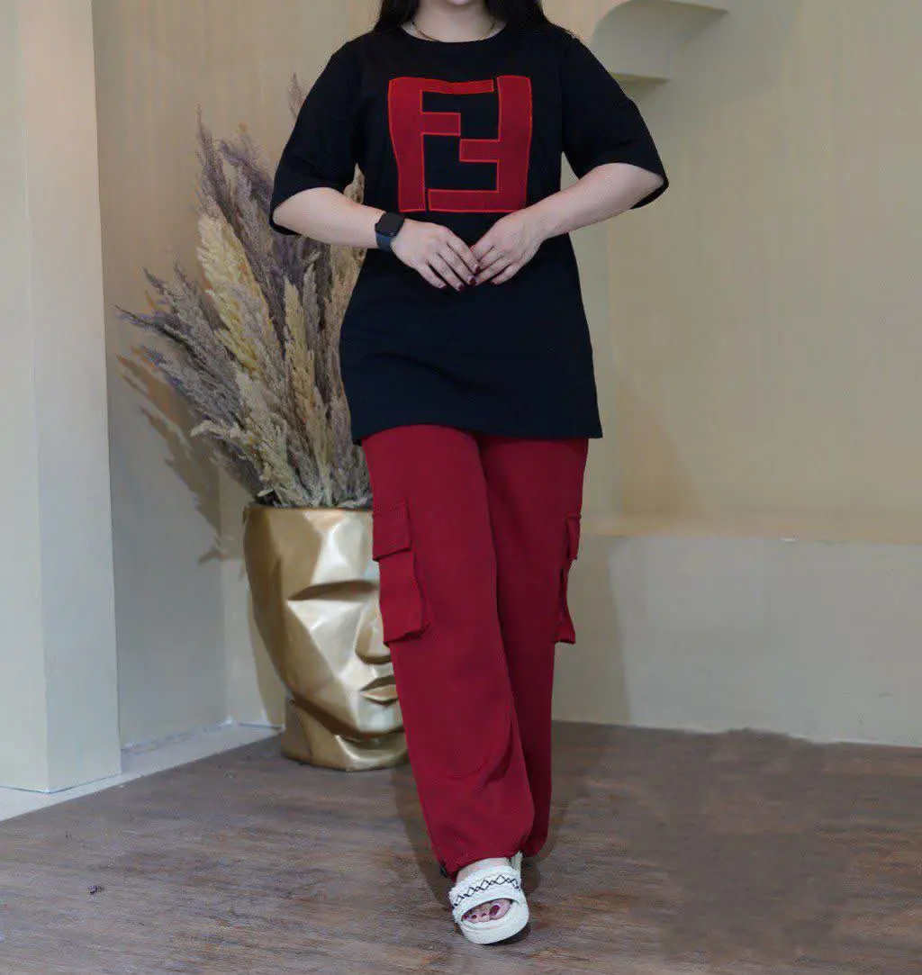 نام: ست تیشرت شلوار کارگو ۱۳۸۳
