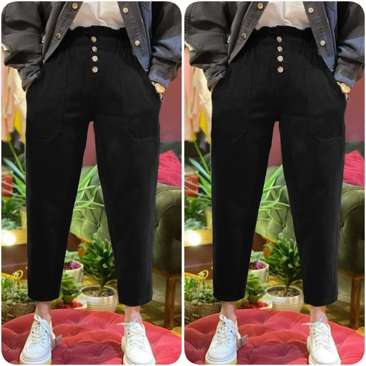 🖋نام: شلوار مام طرح لی
