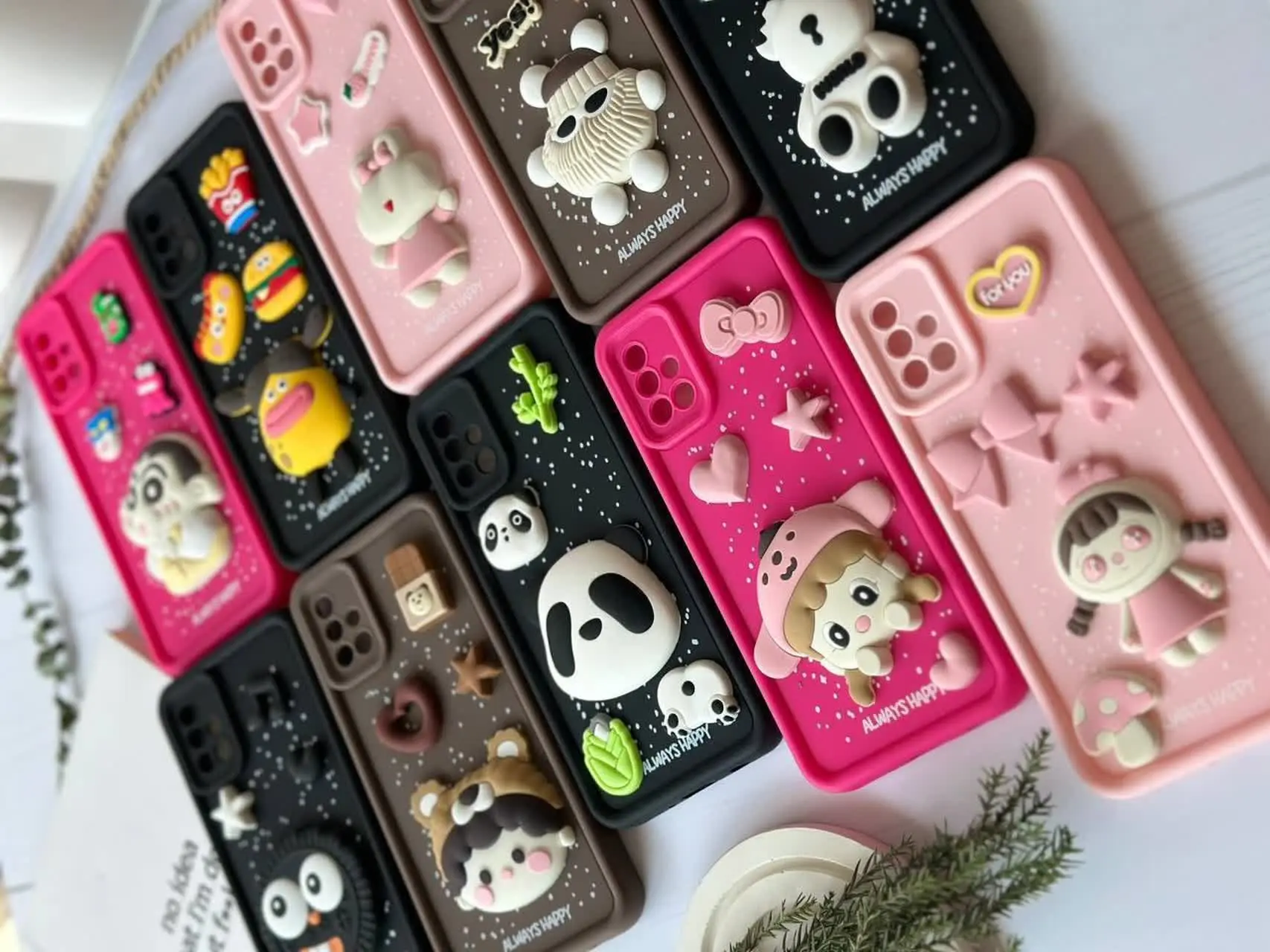 📱مدل قاب: قاب سولید عروسکی برجسته در انواع طرح مخصوص انواع #سامسونگ #شیائومی و #هواوی 
