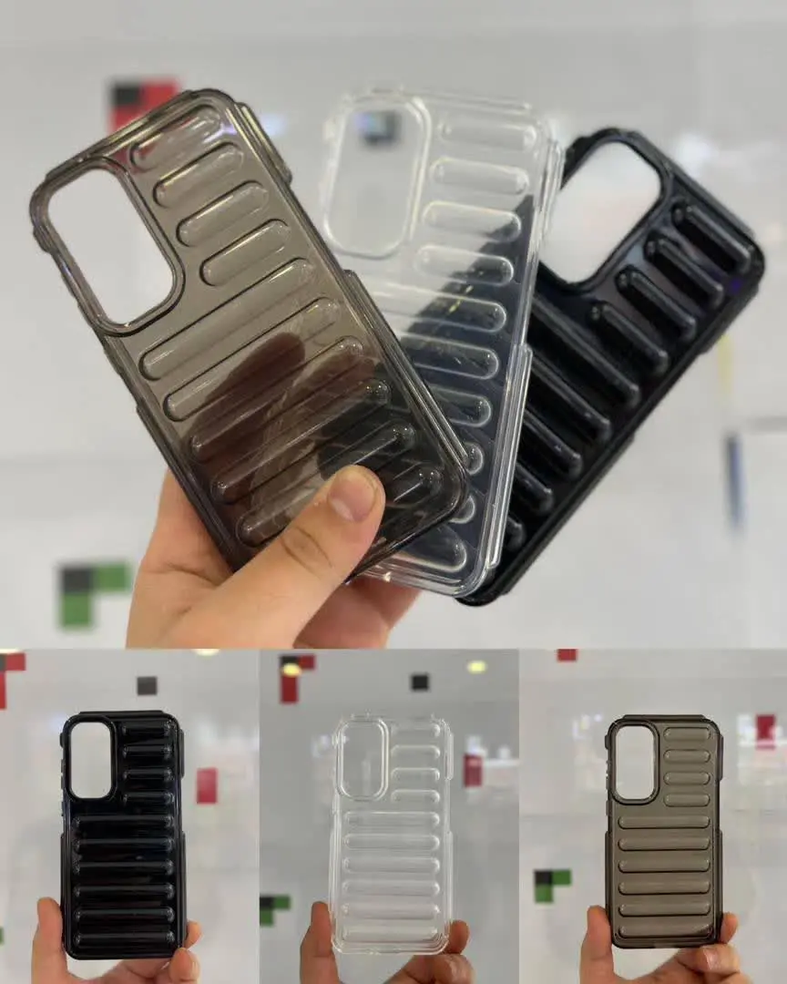 📱مدل قاب: قاب پافر در سه سبک مات مشکی و دودی و شفاف مخصوص انواع #سامسونگ #شیائومی و #آیفون
