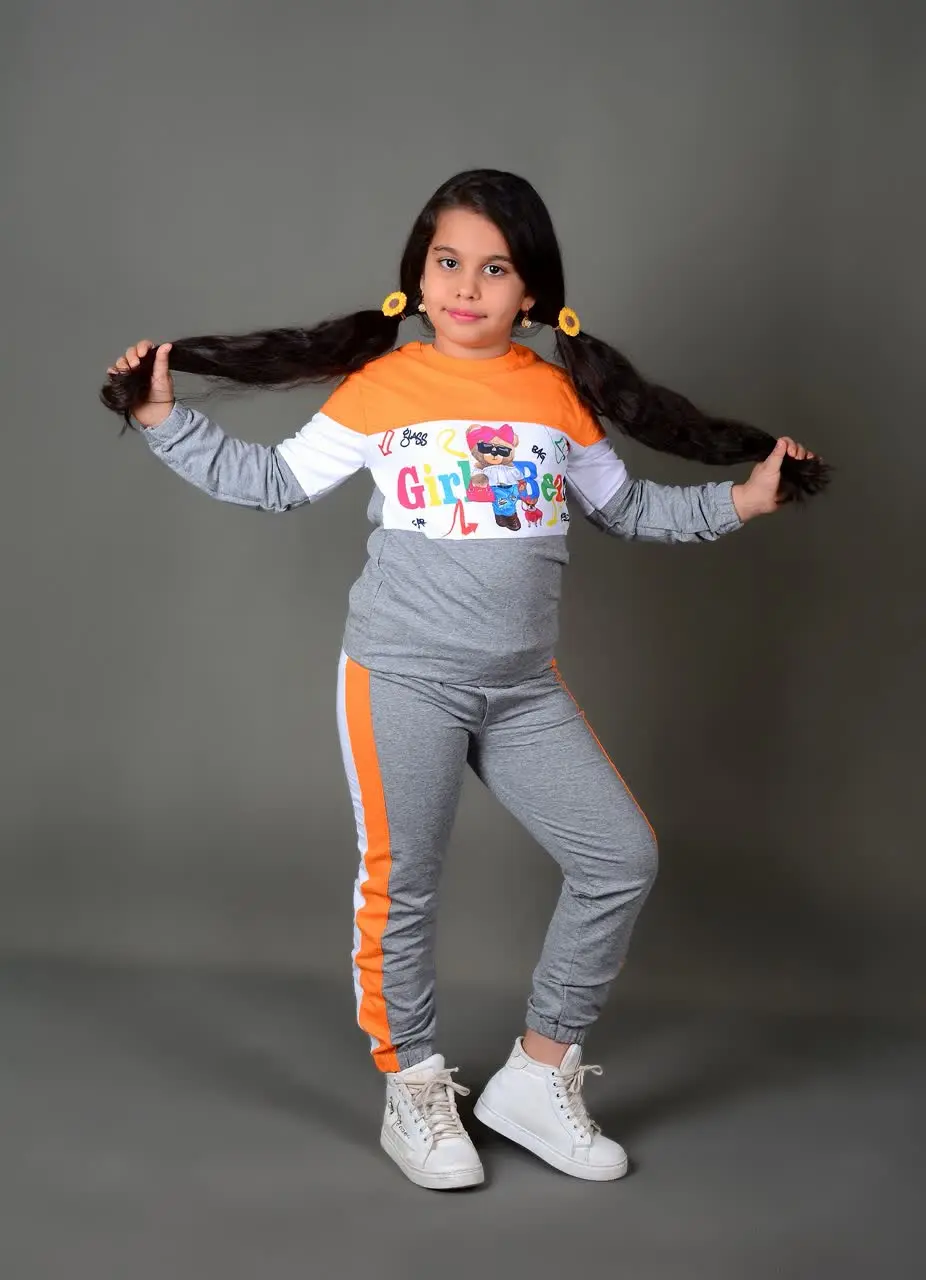 👫بلوز شلوار پنبه دورو ملانژ چاپی تصویری اعلا✅
