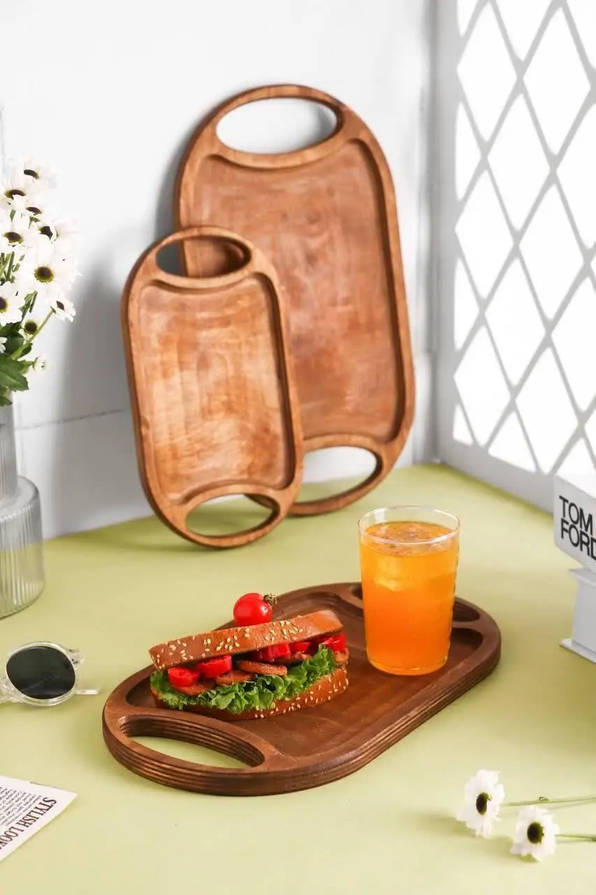 💥 سینی سه تایی چوبی💥